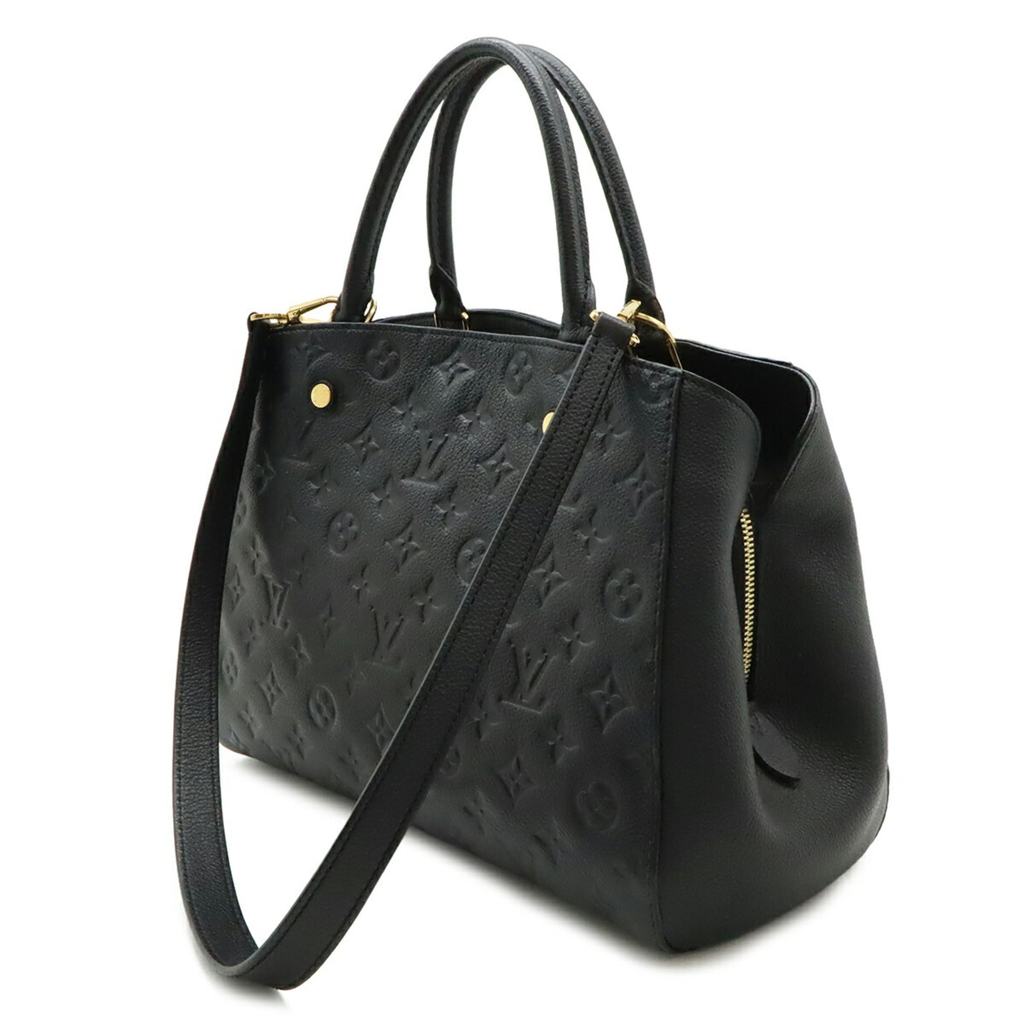 Louis Vuitton Monogram Empreinte Black Noir Monogram Empreinte Handbag Shoulder Bag (Pre-Owned)