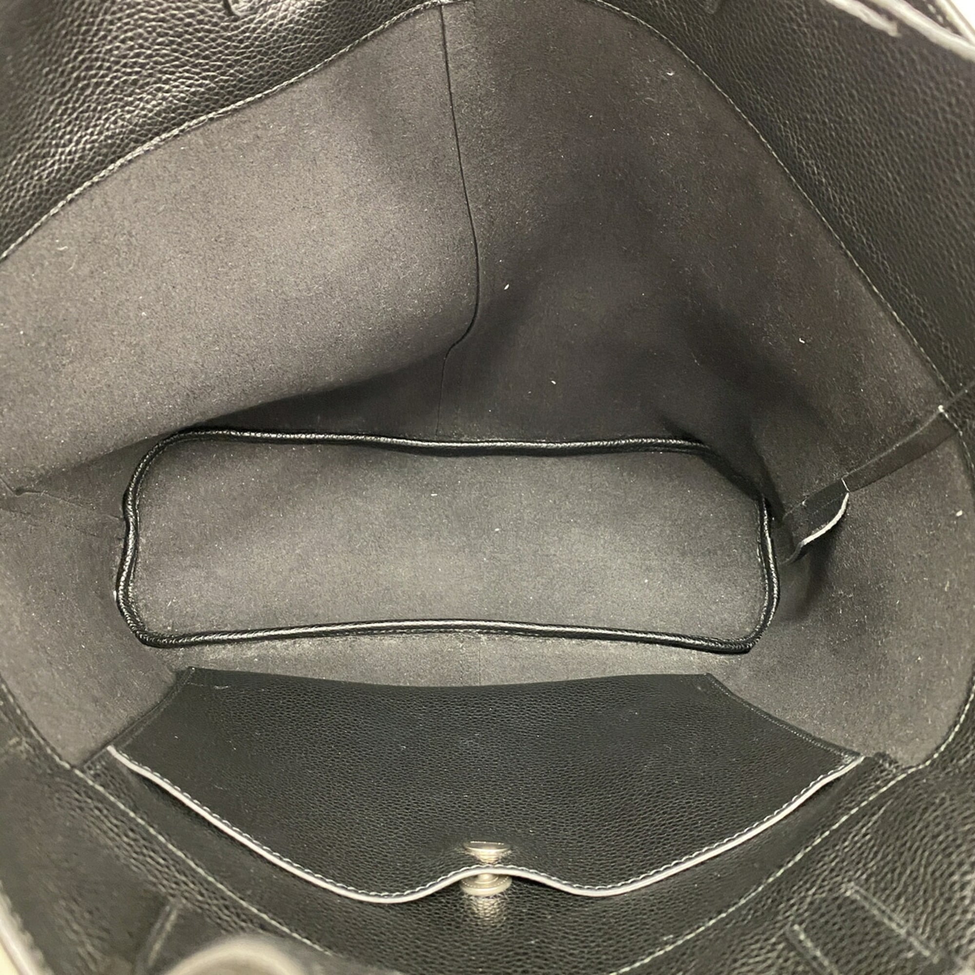 Salvatore Ferragamo Black Leather Tote Bag (Pre-Owned)