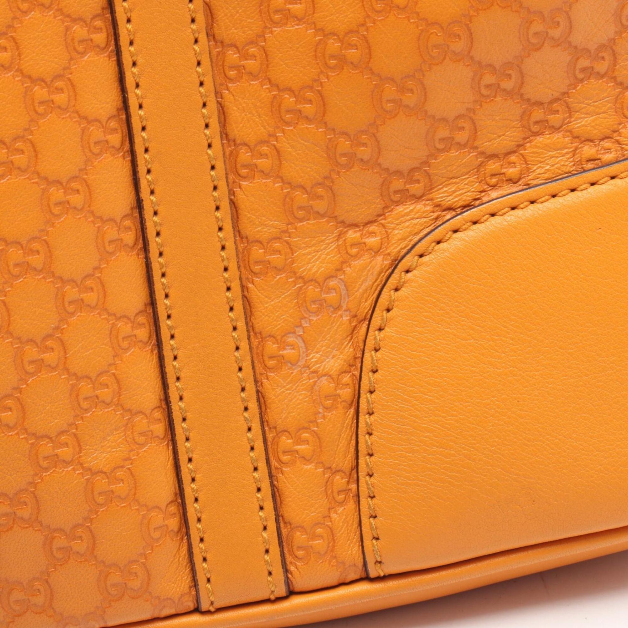 Gucci Orange Leather Handbag (Pre-Owned)