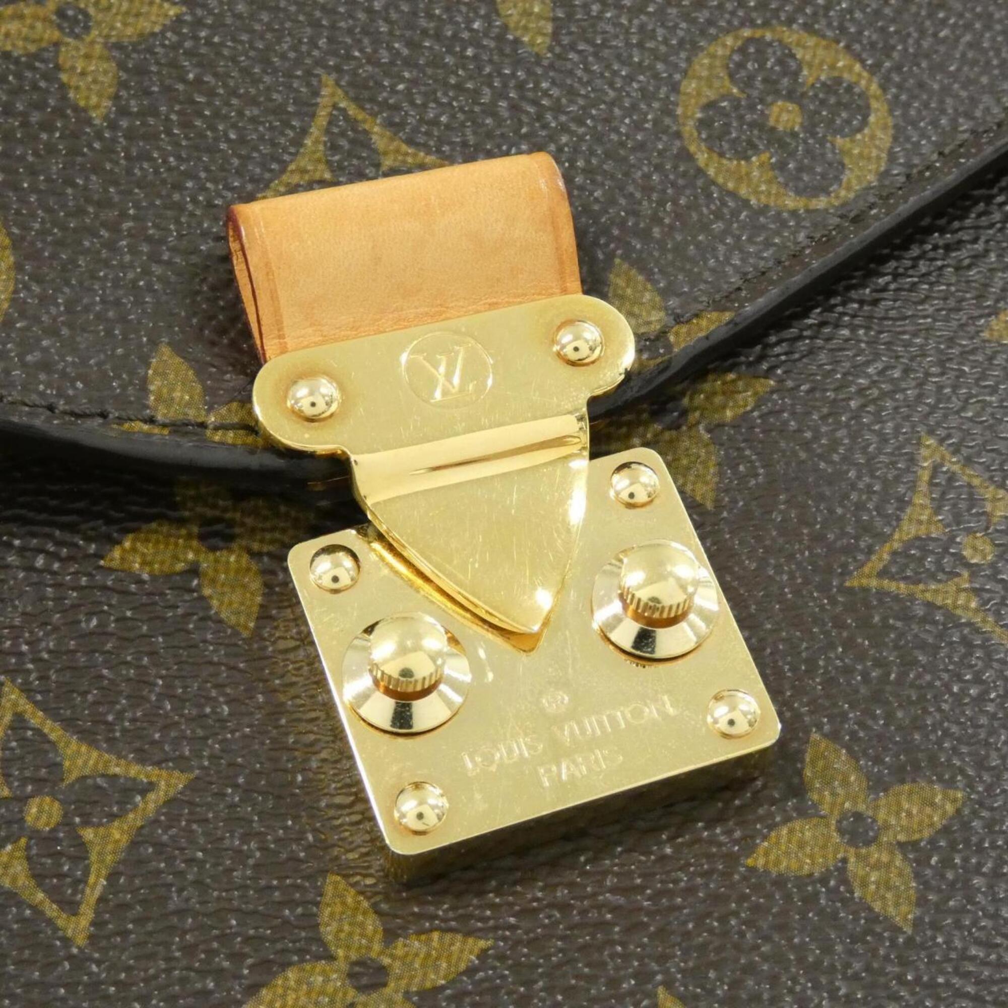 Louis Vuitton Brown Coated Canvas Handbag Pochette (Pre-Owned)