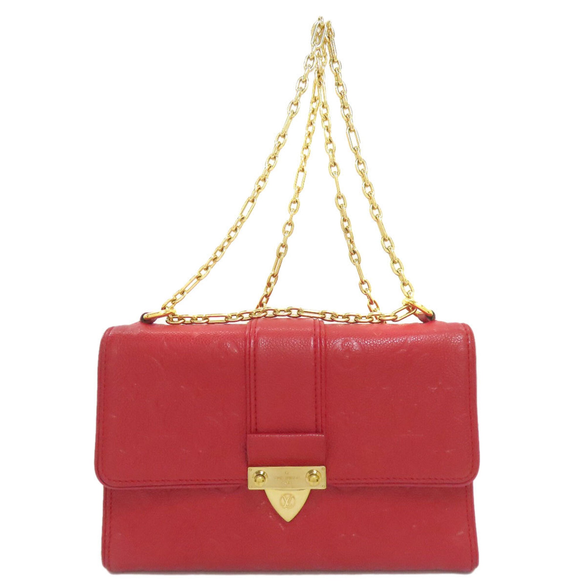 Louis Vuitton Red Color Monogram Empreinte Shoulder Bag (Pre-Owned)