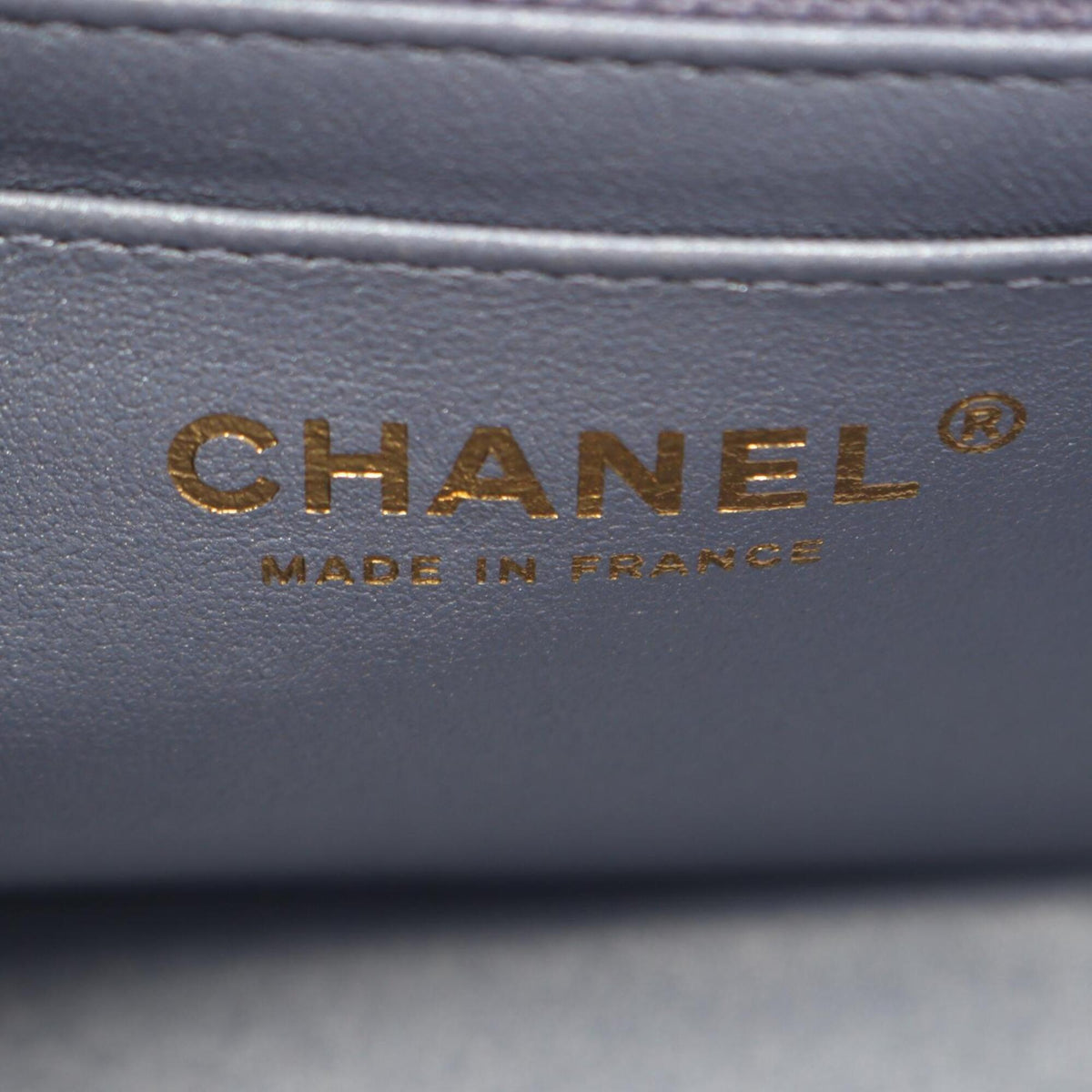 Chanel Blue Leather Handbag Shoulder Bag (Pre-Owned)