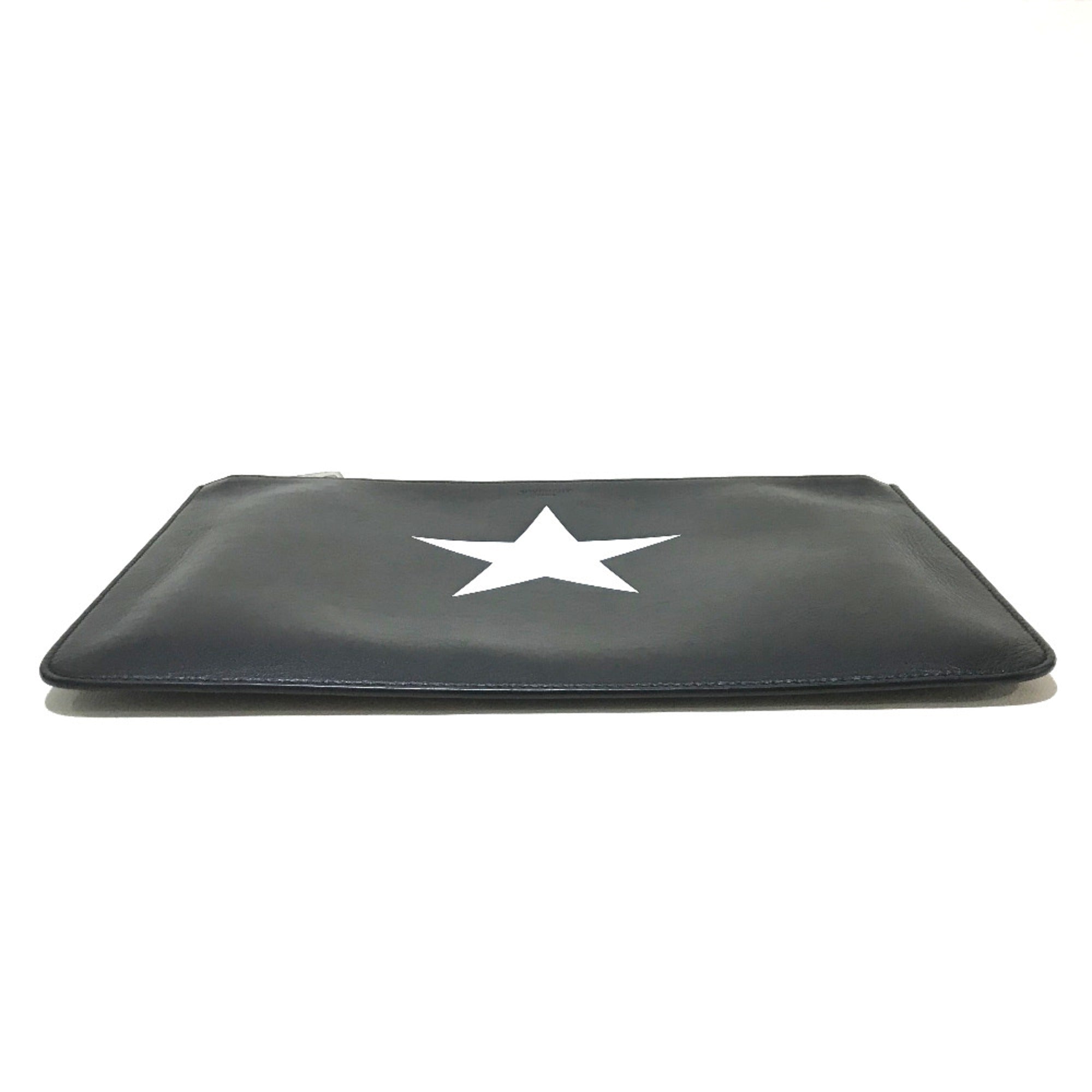 Givenchy Black Leather Clutch Bag (Pre-Owned)