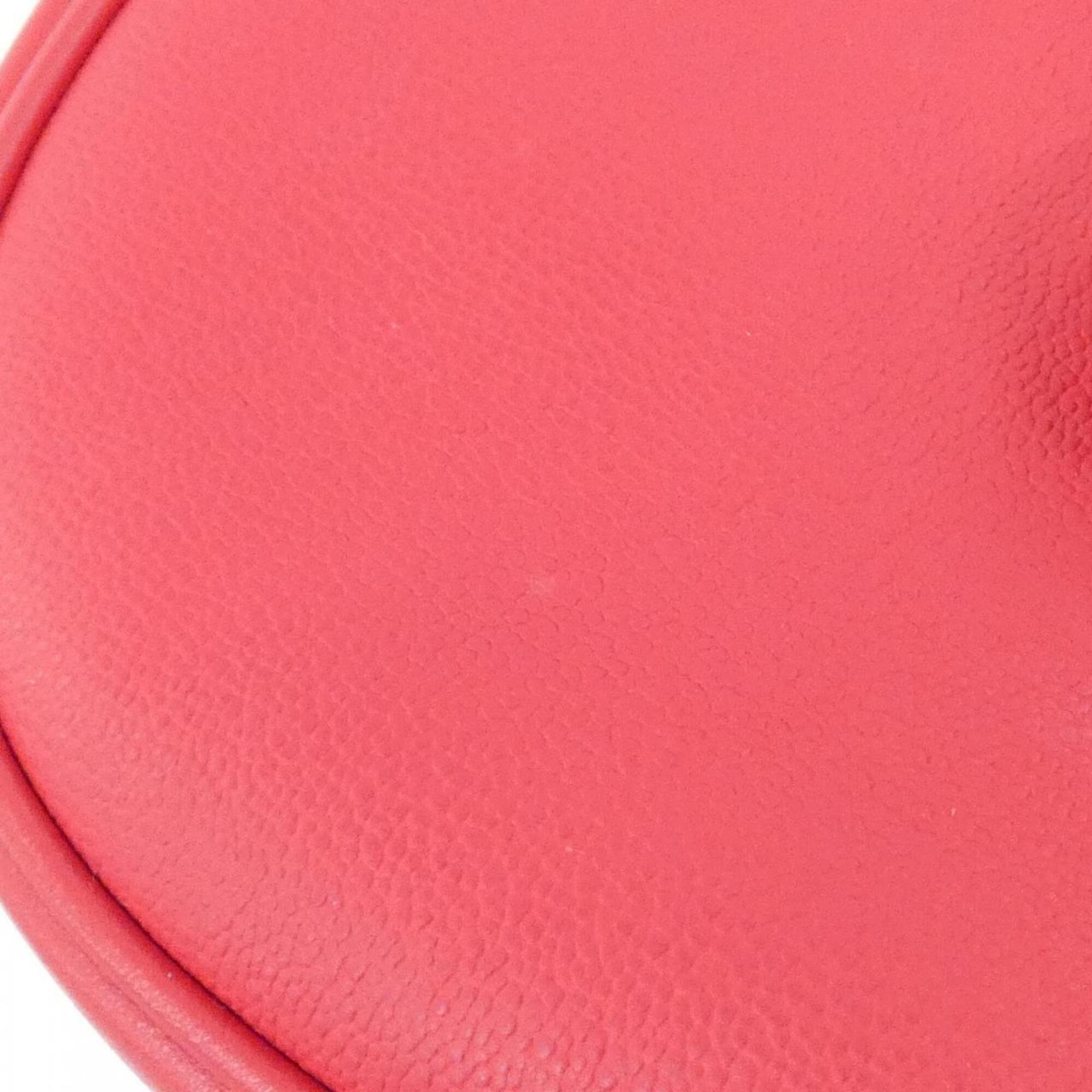 Bvlgari Red Color Leather Shoulder Bag (Pre-Owned)