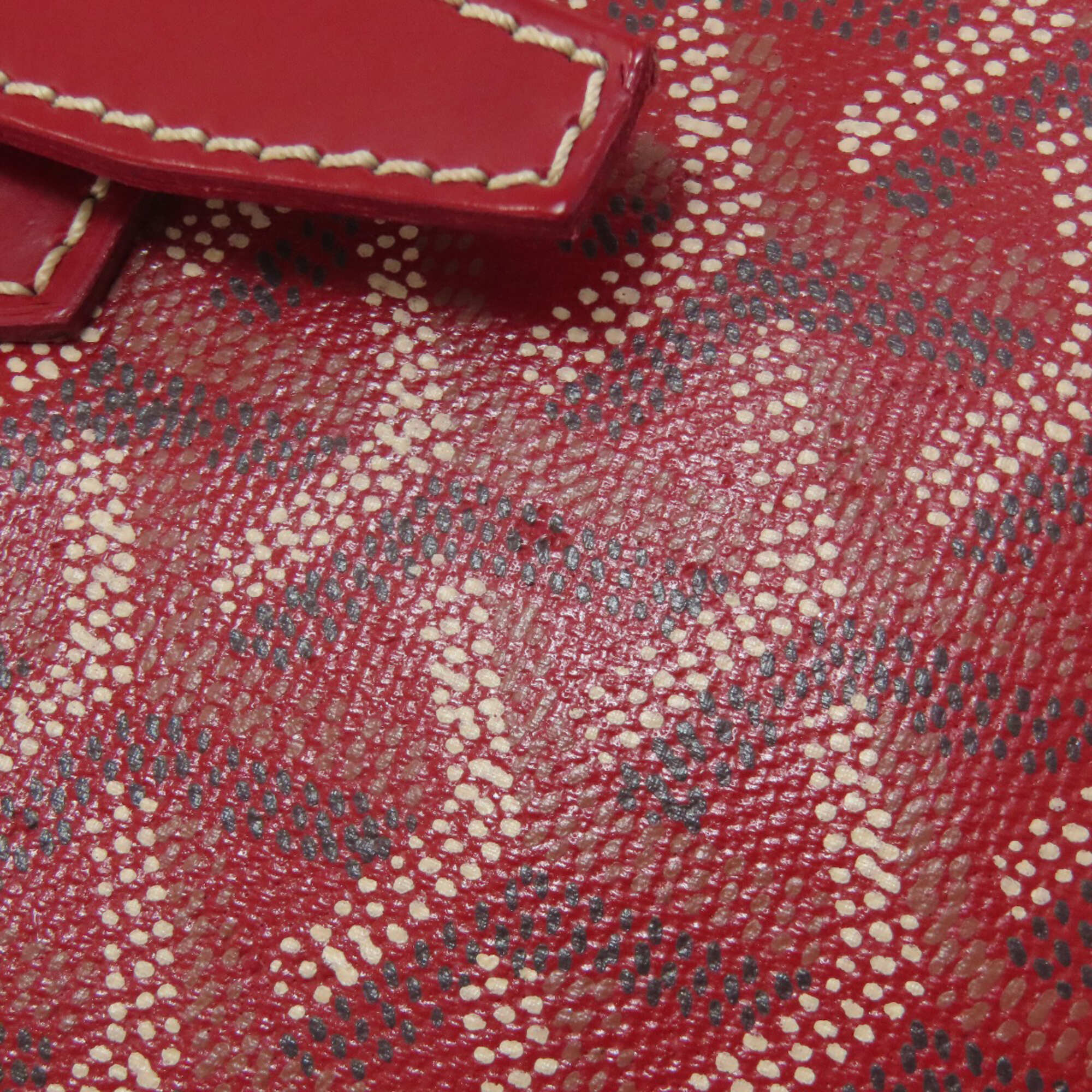 Goyard Red Color Coated Canvas Tote Bag (Pre-Owned)