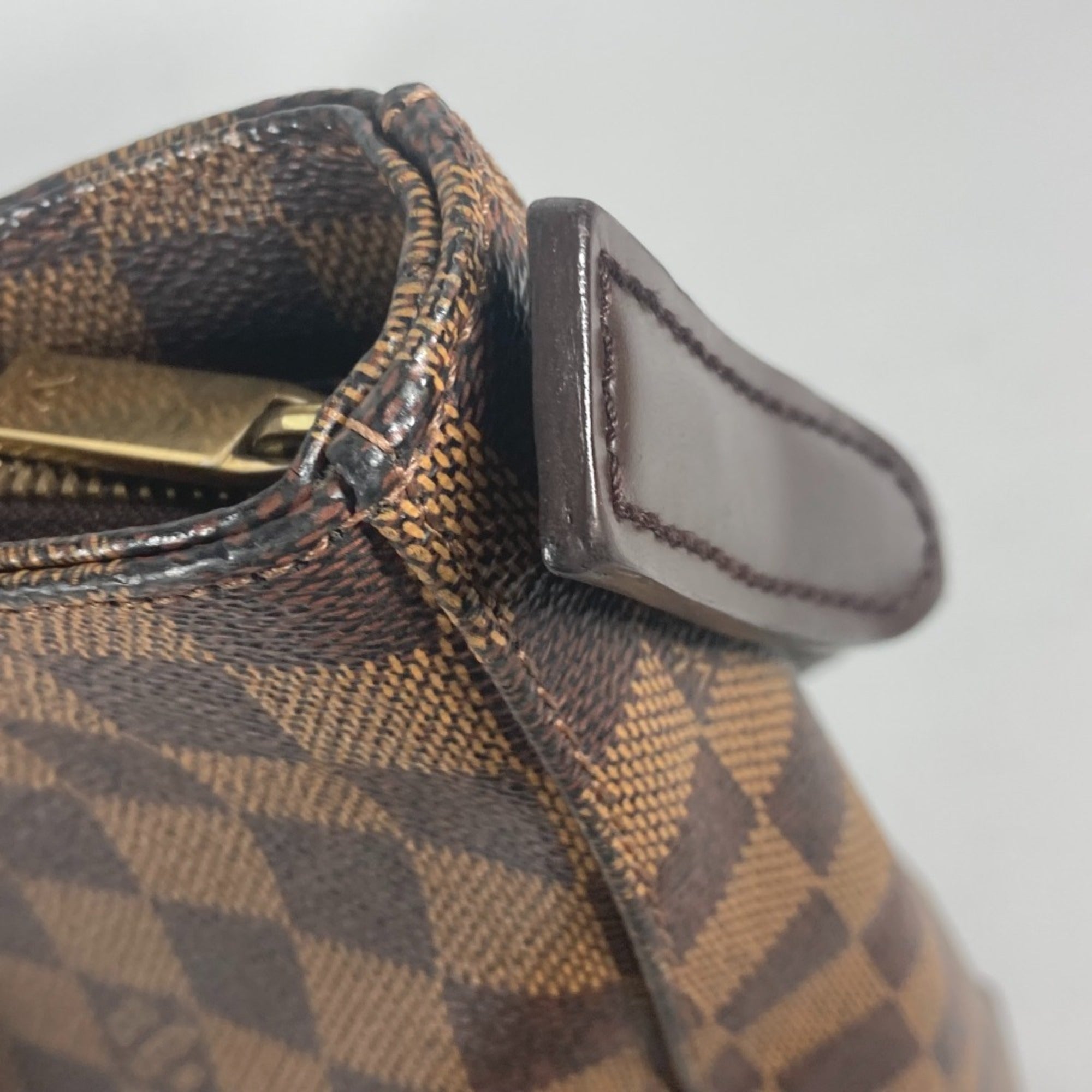 Louis Vuitton Damier Brown Damier Canvas Ebene Damier Canvas Shoulder Bag (Pre-Owned)