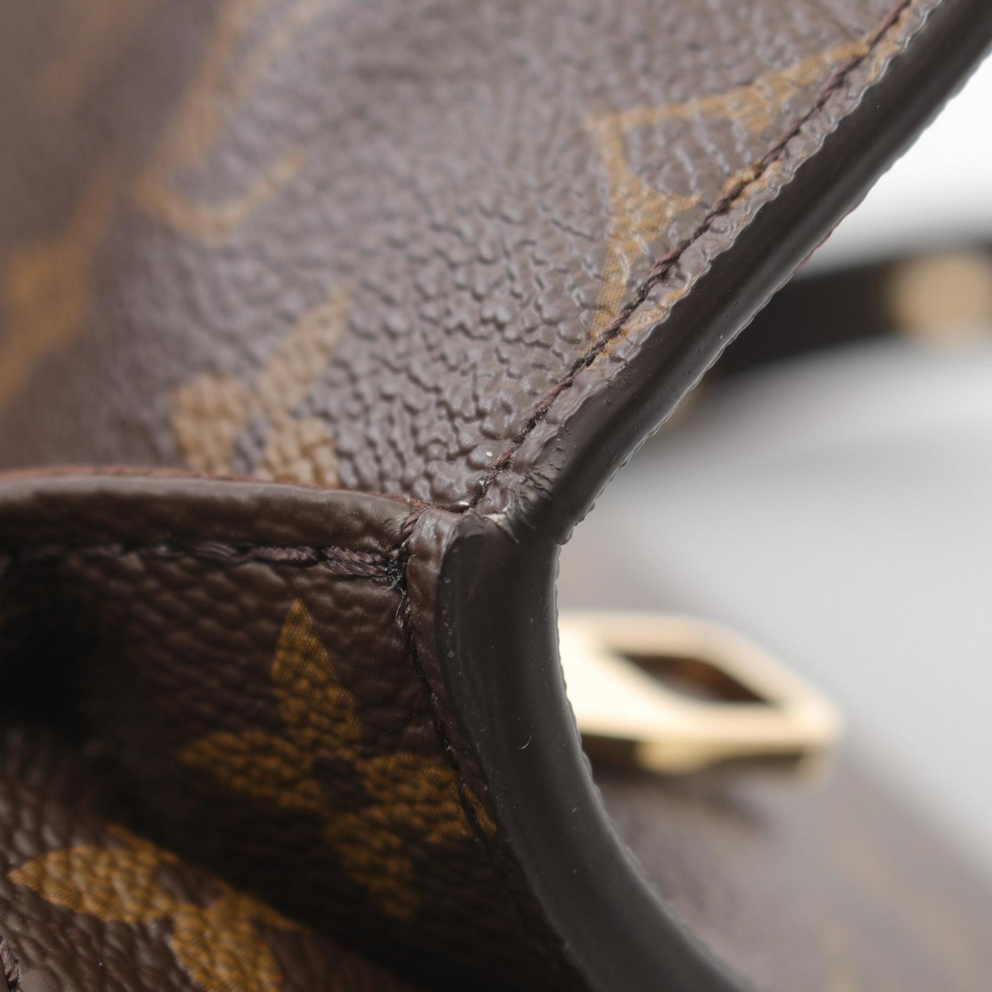 Louis Vuitton Brown Coated Canvas Monogram Pvc Leather Handbag Pochette (Pre-Owned)