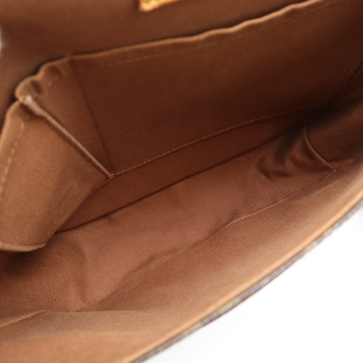 Louis Vuitton Beige Brown Monogram Shoulder Bag (Pre-Owned)