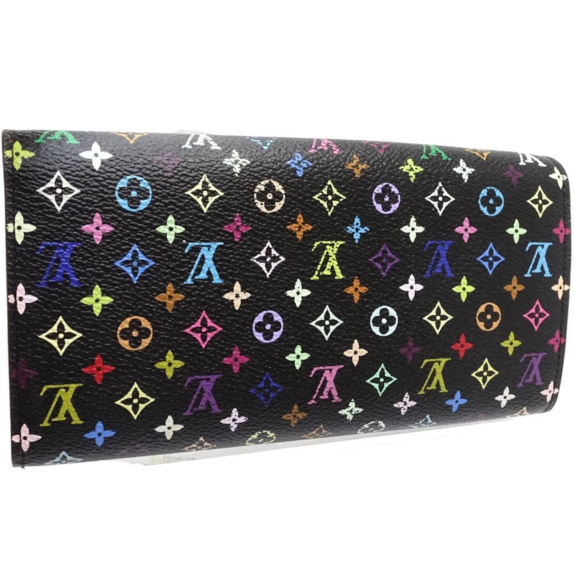Louis Vuitton Multi-Color Noir Monogram Multicolore Long Wallet (Bi-Fold) (Pre-Owned)