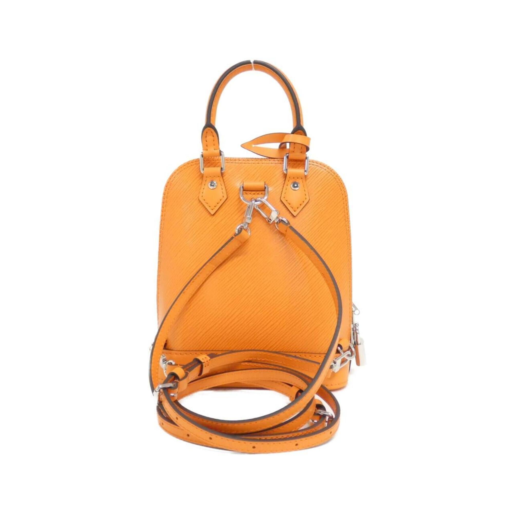 Louis Vuitton Orange Leather Backpack (Pre-Owned)