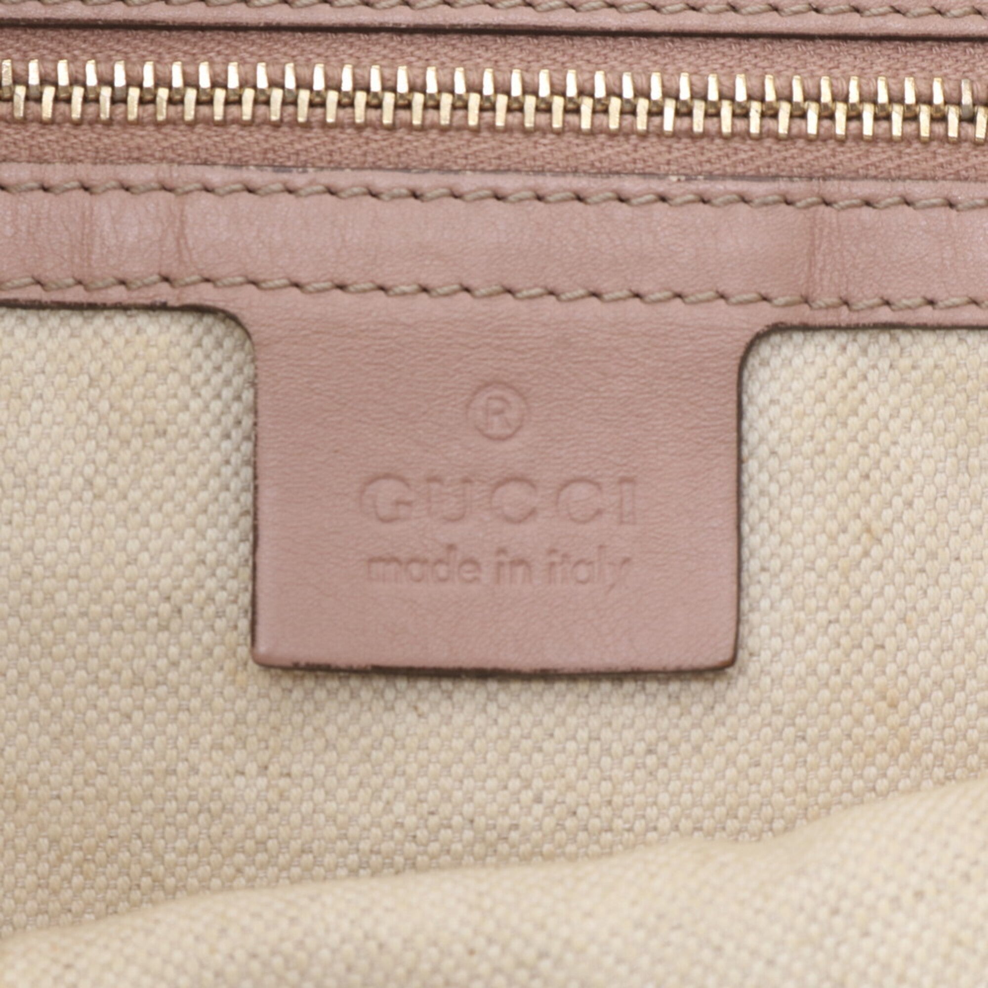Gucci Pink Leather Handbag Shoulder Bag Tote Bag (Pre-Owned)