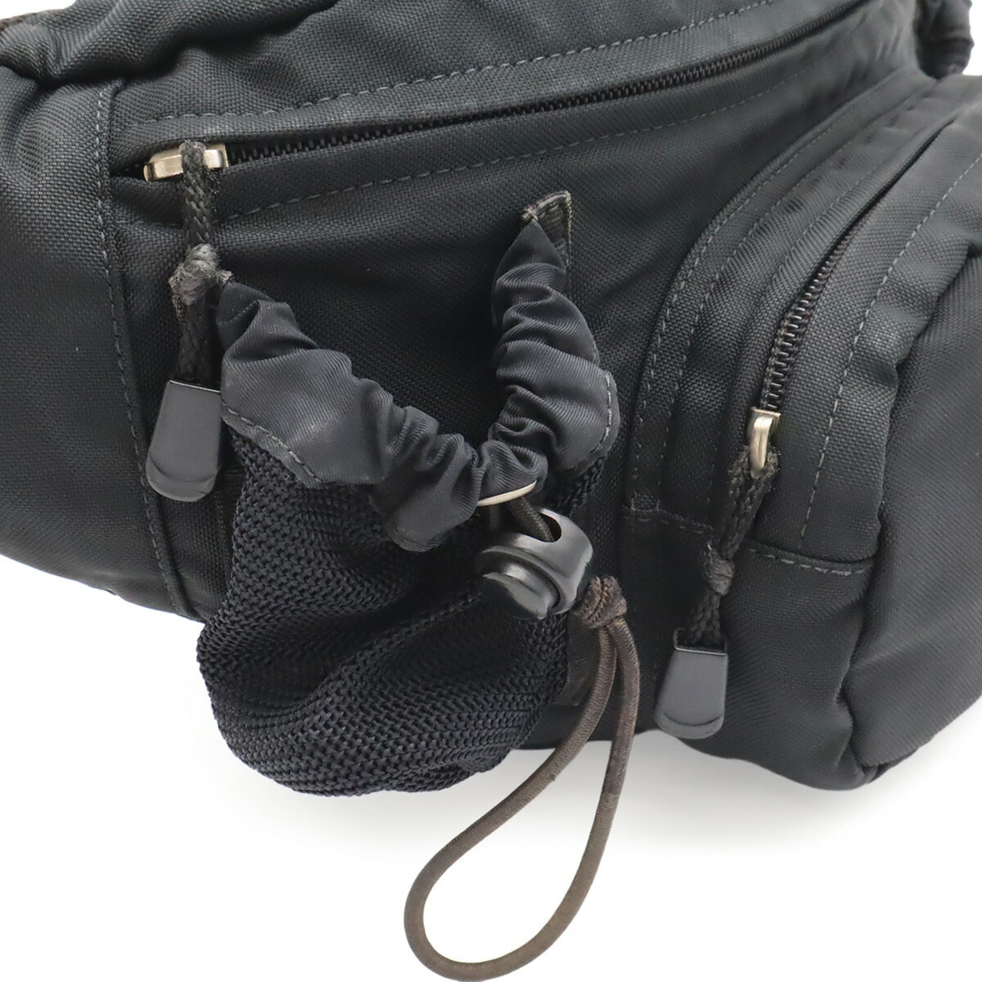 Chanel Black Nylon Canvas Fanny Pack Pouch (Pre-Owned)