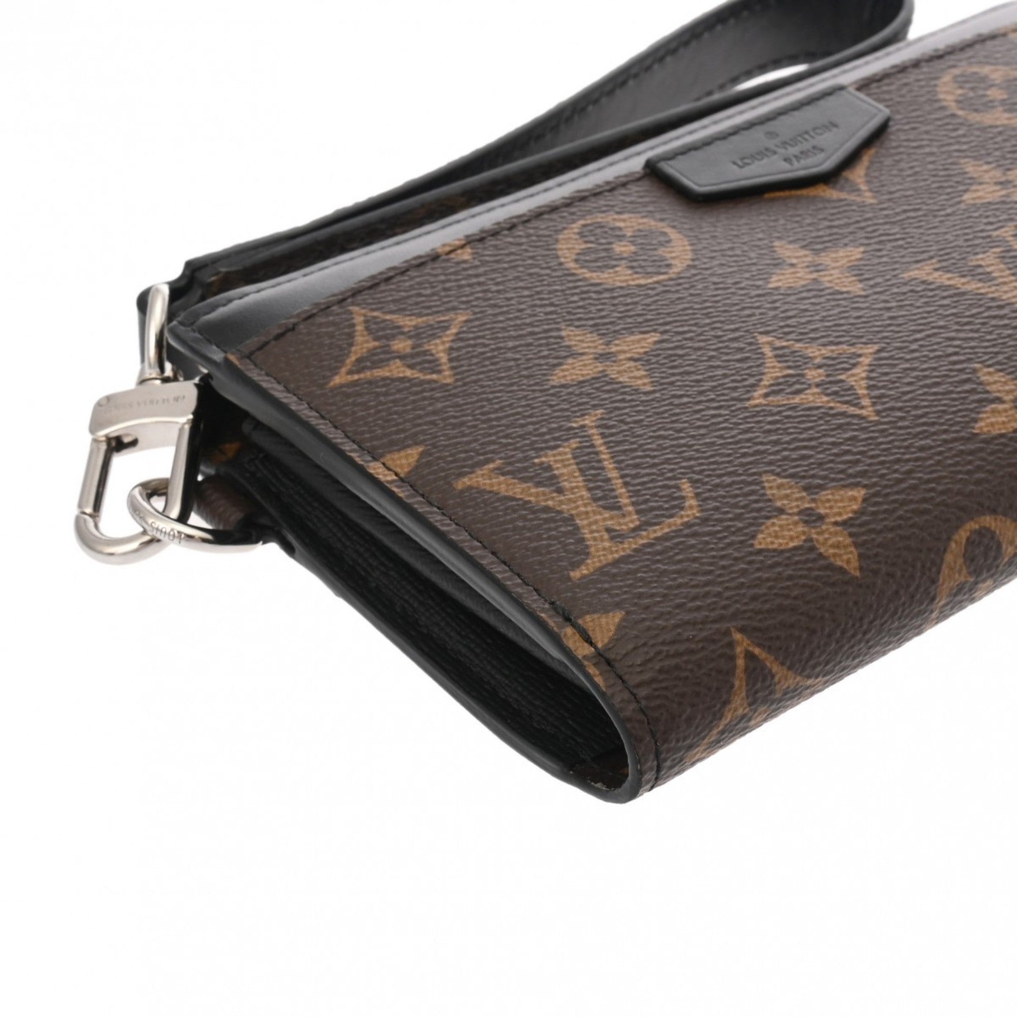Louis Vuitton Black Brown Monogram Monogram Long Wallet (Bi-Fold) (Pre-Owned)