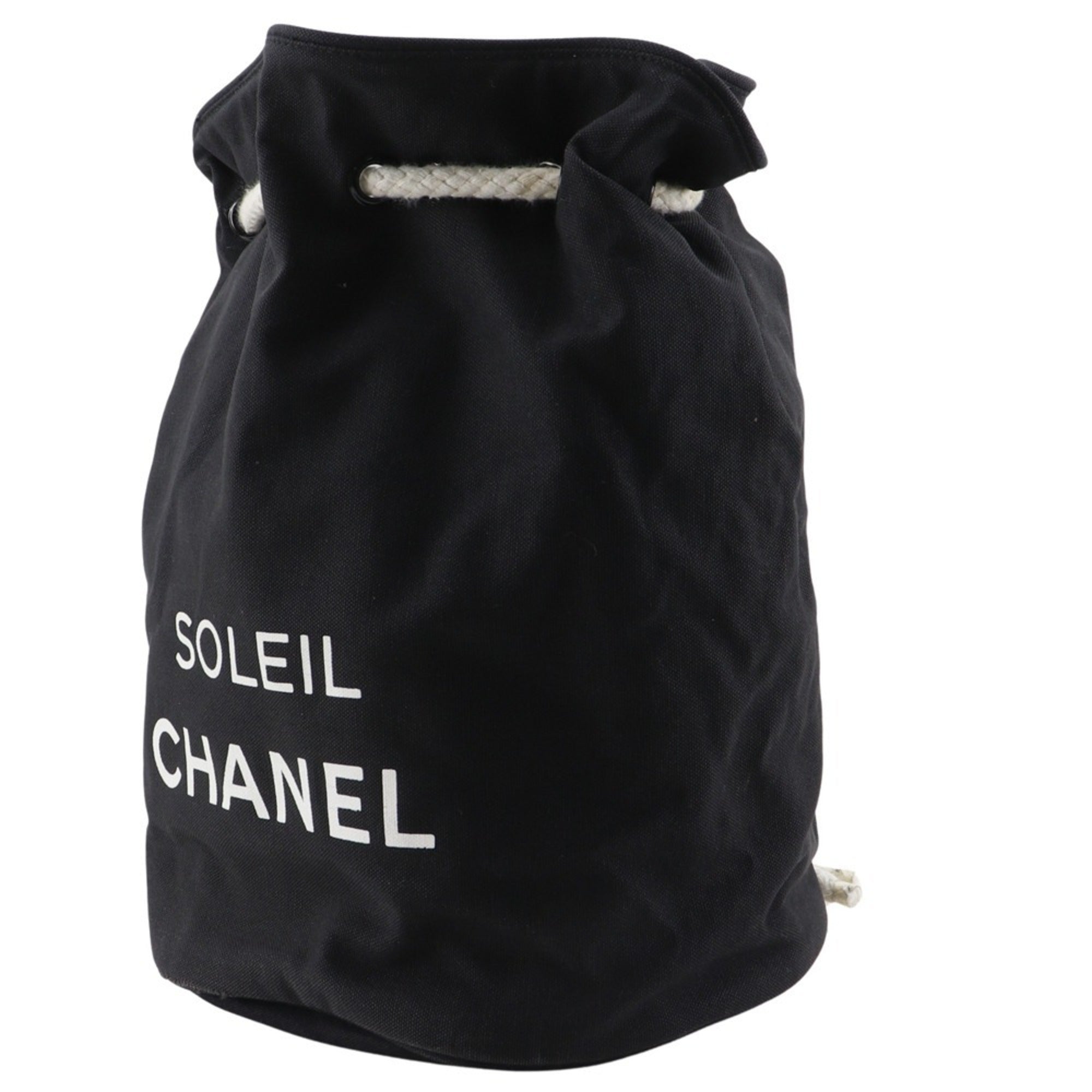 Chanel Black Canvas Shoulder Bag (Pre-Owned)