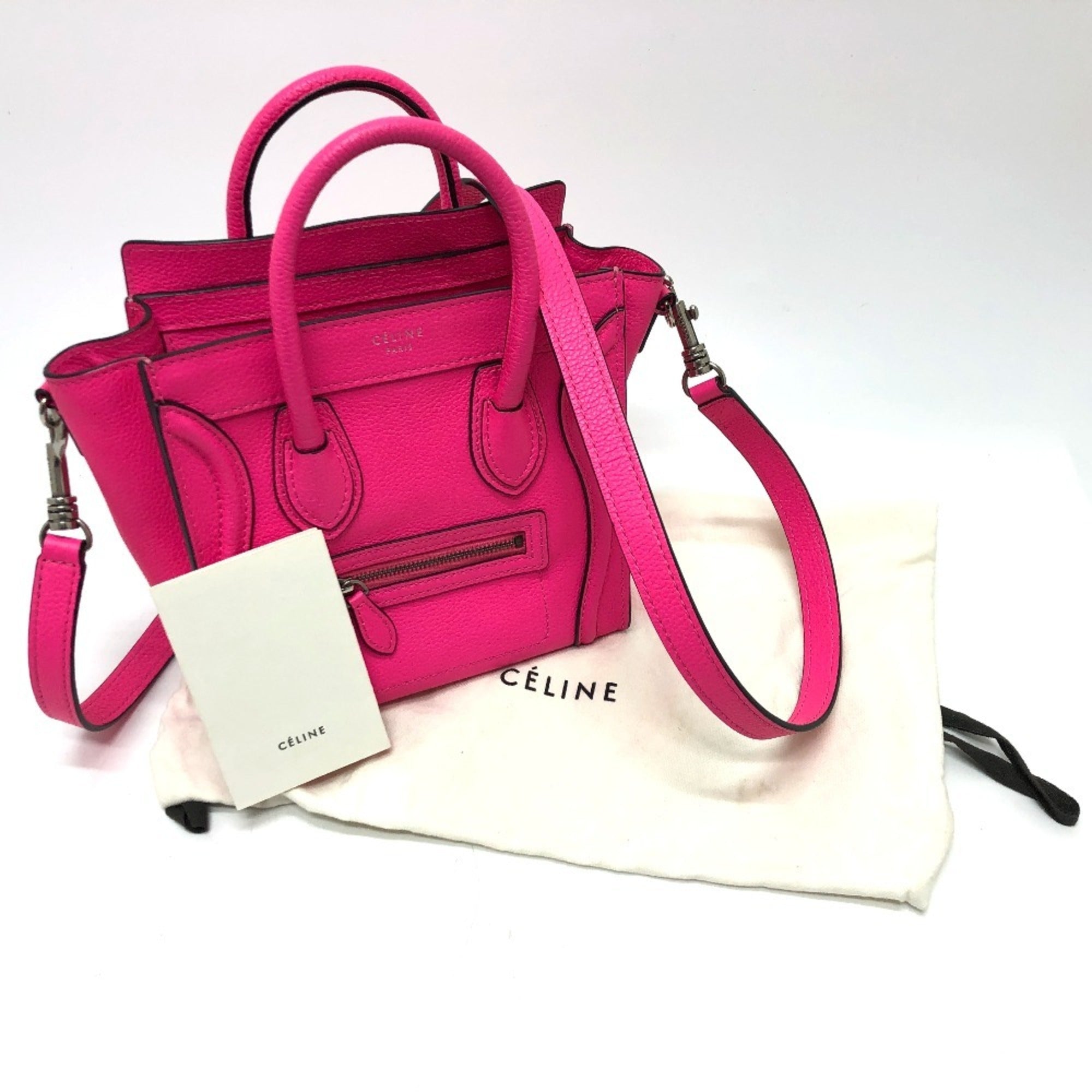 Celine Pink Leather Handbag (Pre-Owned)