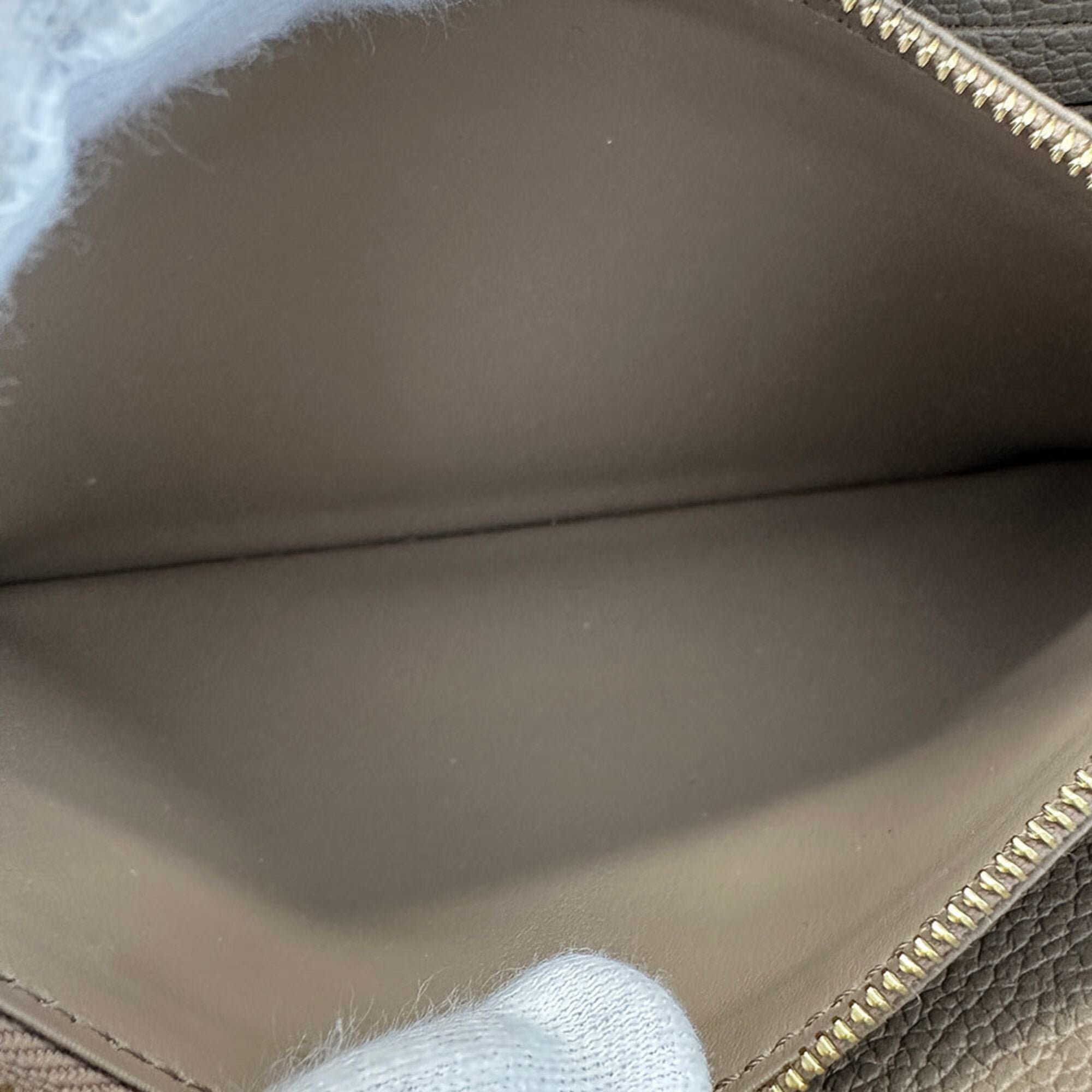Louis Vuitton Cream Tourterelle Monogram Empreinte Long Wallet (Bi-Fold) (Pre-Owned)