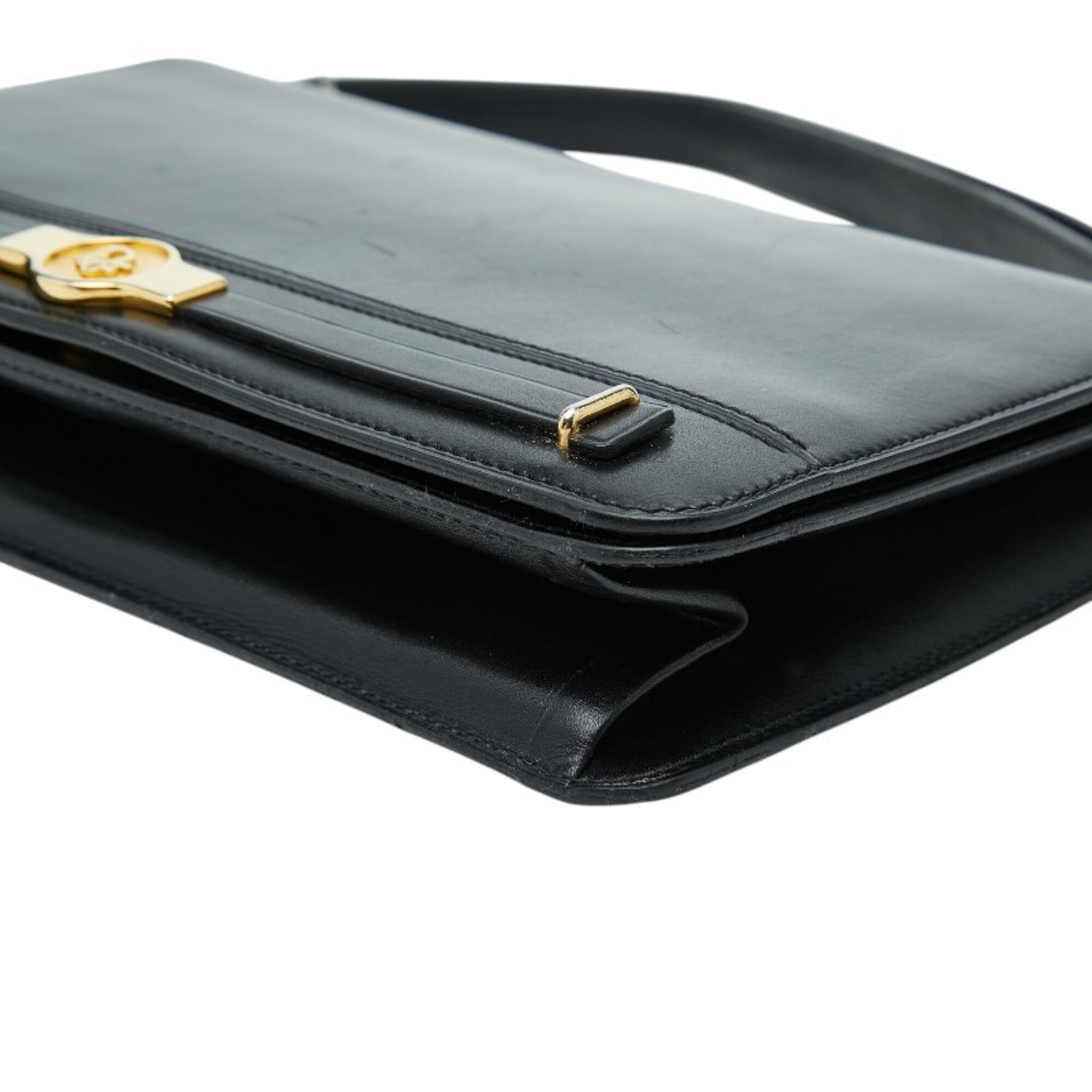 Christian Dior Black Leather Shoulder Bag (Pre-Owned)