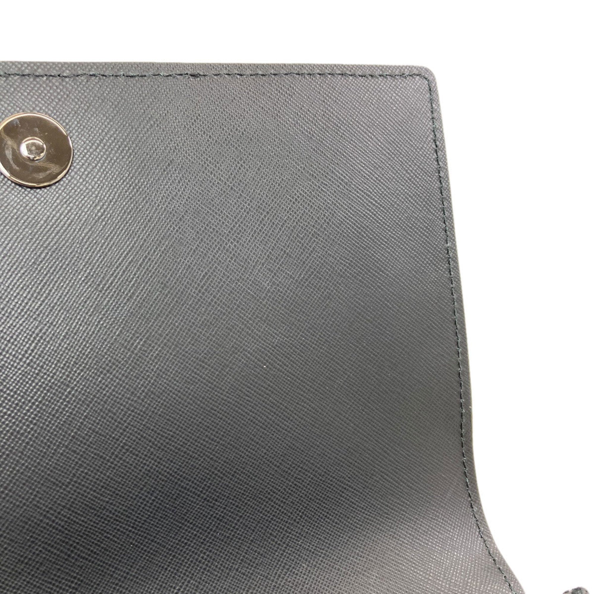 Versace Black Leather Shoulder Bag (Pre-Owned)