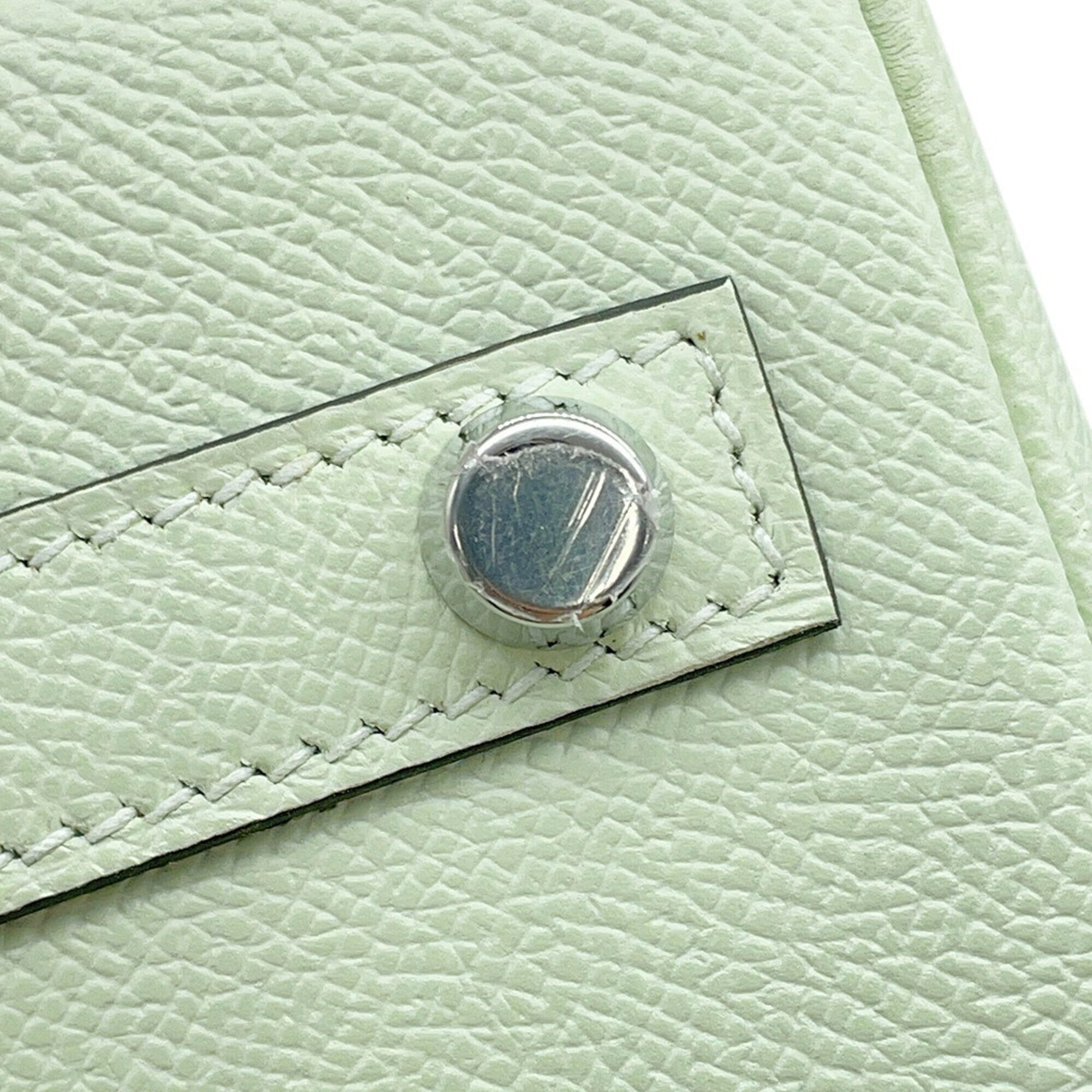 Hermes Silver Epsom Leather Handbag (Pre-Owned)