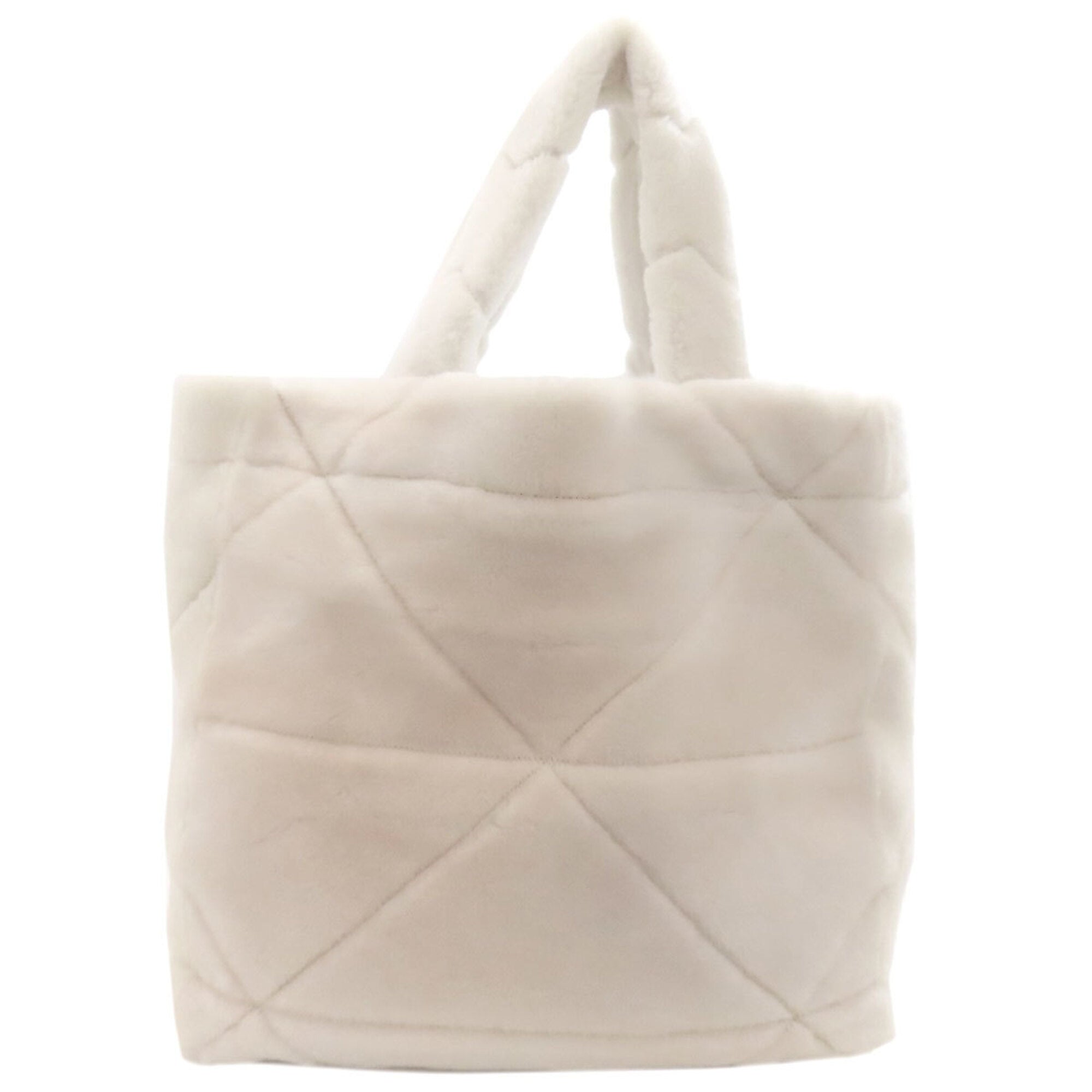 Prada White Leather Tote Bag (Pre-Owned)
