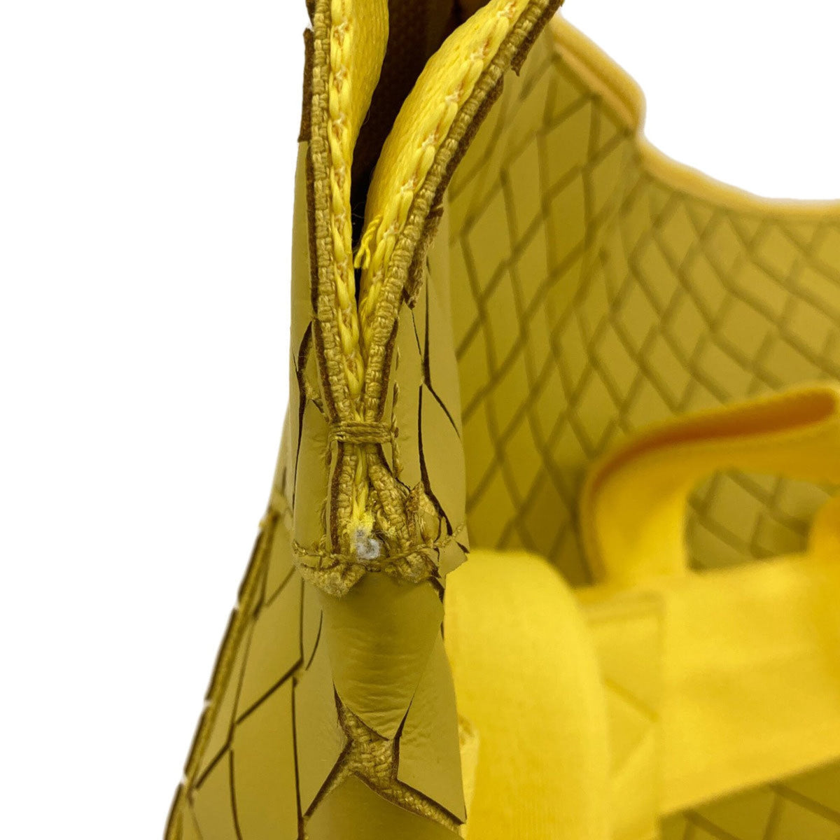 Bottega Veneta Yellow Rubber Backpack (Pre-Owned)
