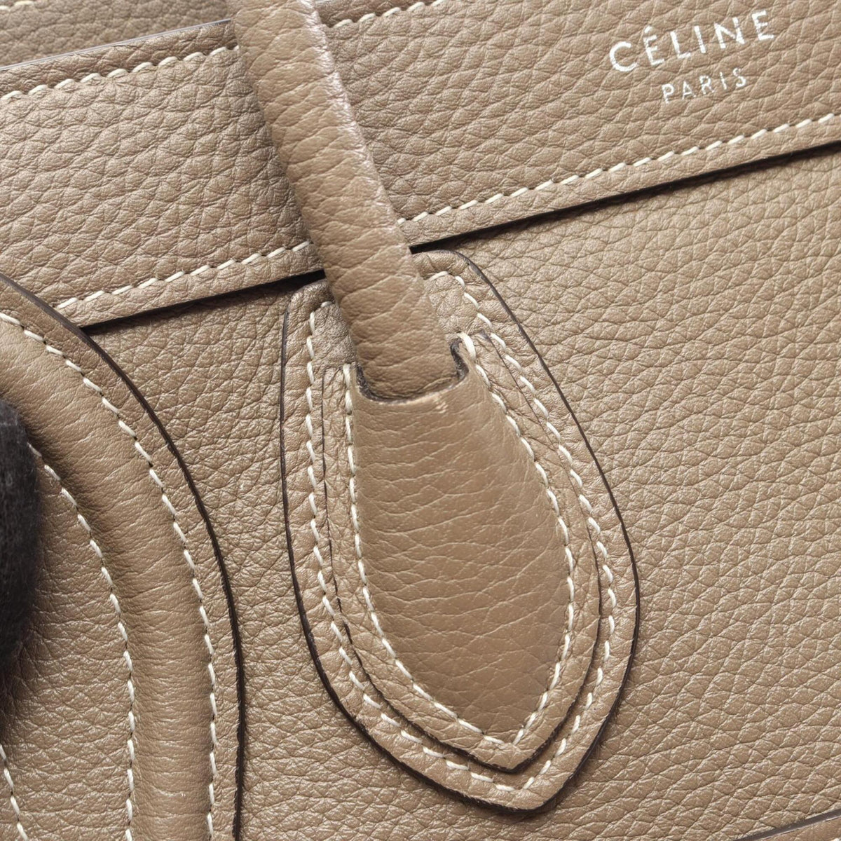 Celine Gray Leather Handbag (Pre-Owned)