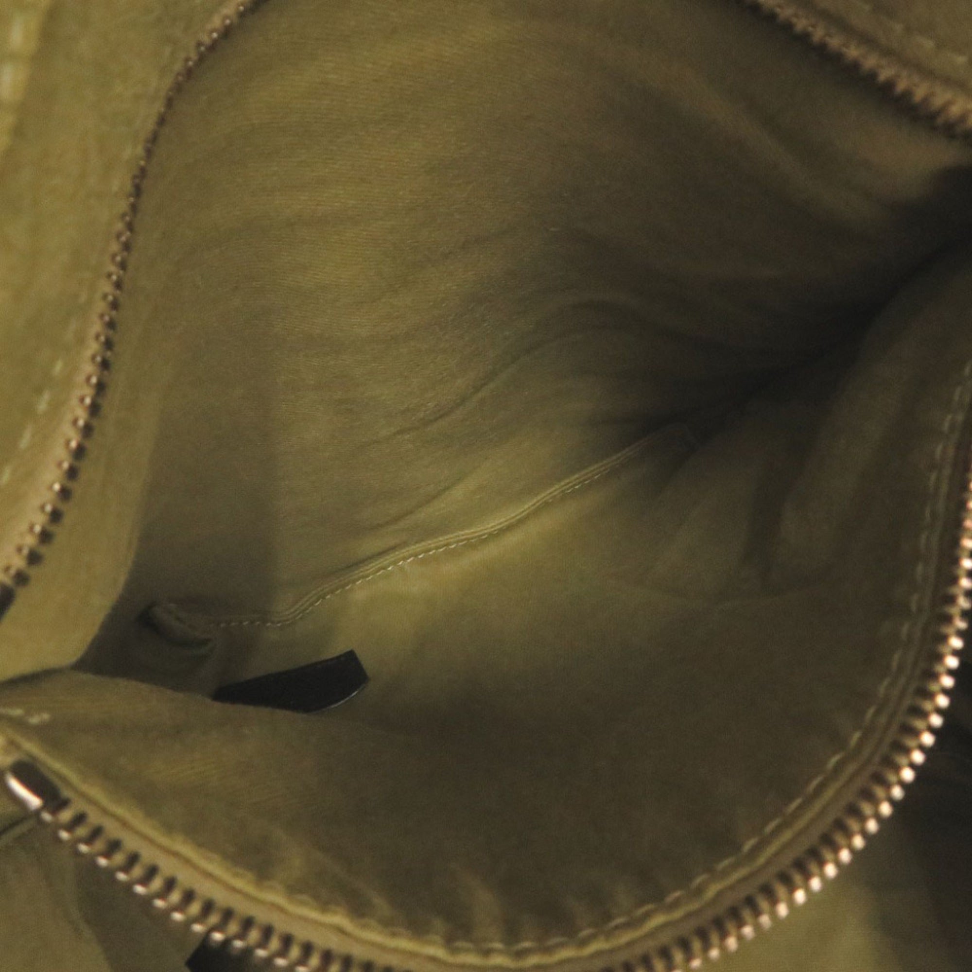 Yves Saint Laurent Khaki Canvas Tote Bag (Pre-Owned)