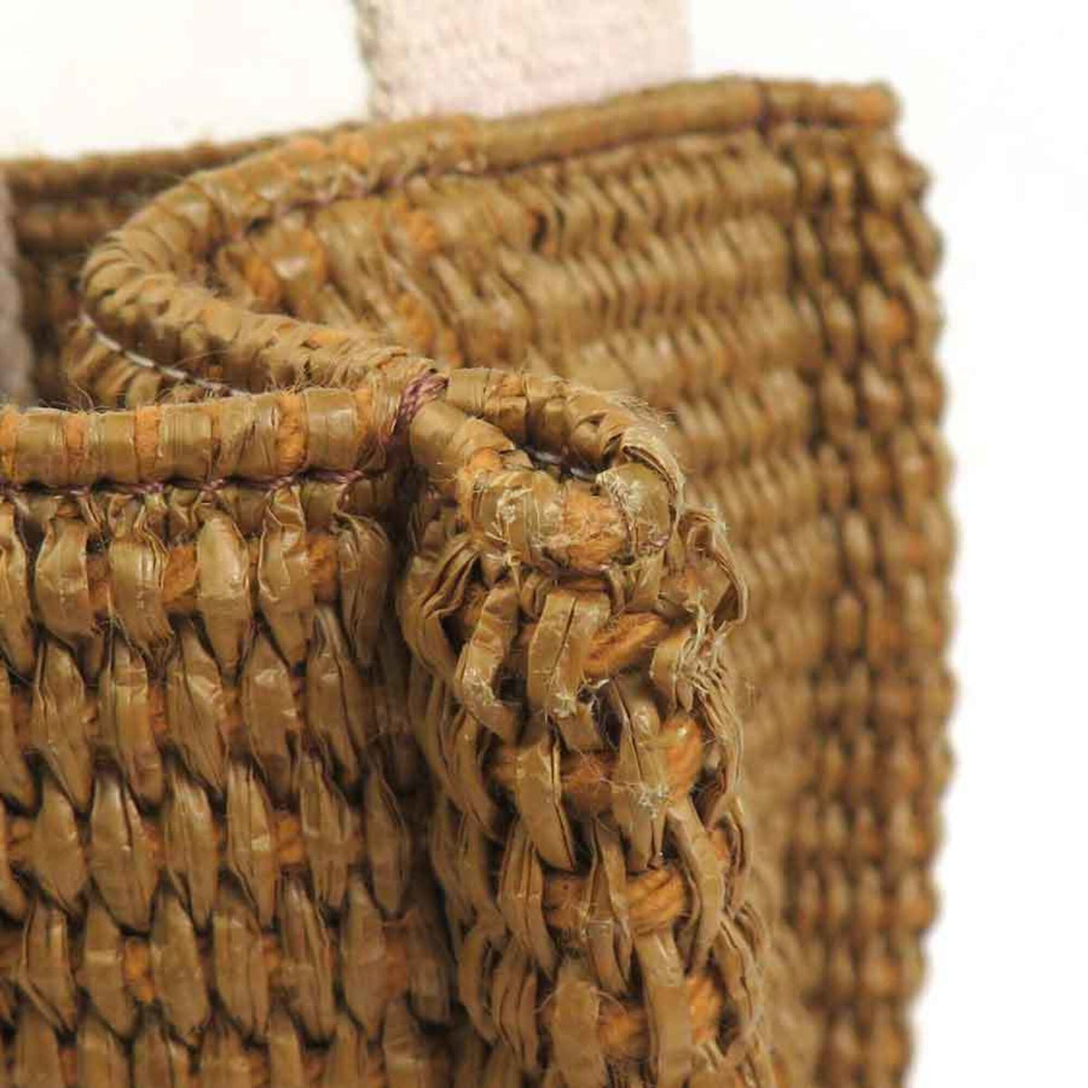 Marni Ivory Raffia Canvas Handbag Shoulder Bag (Pre-Owned)