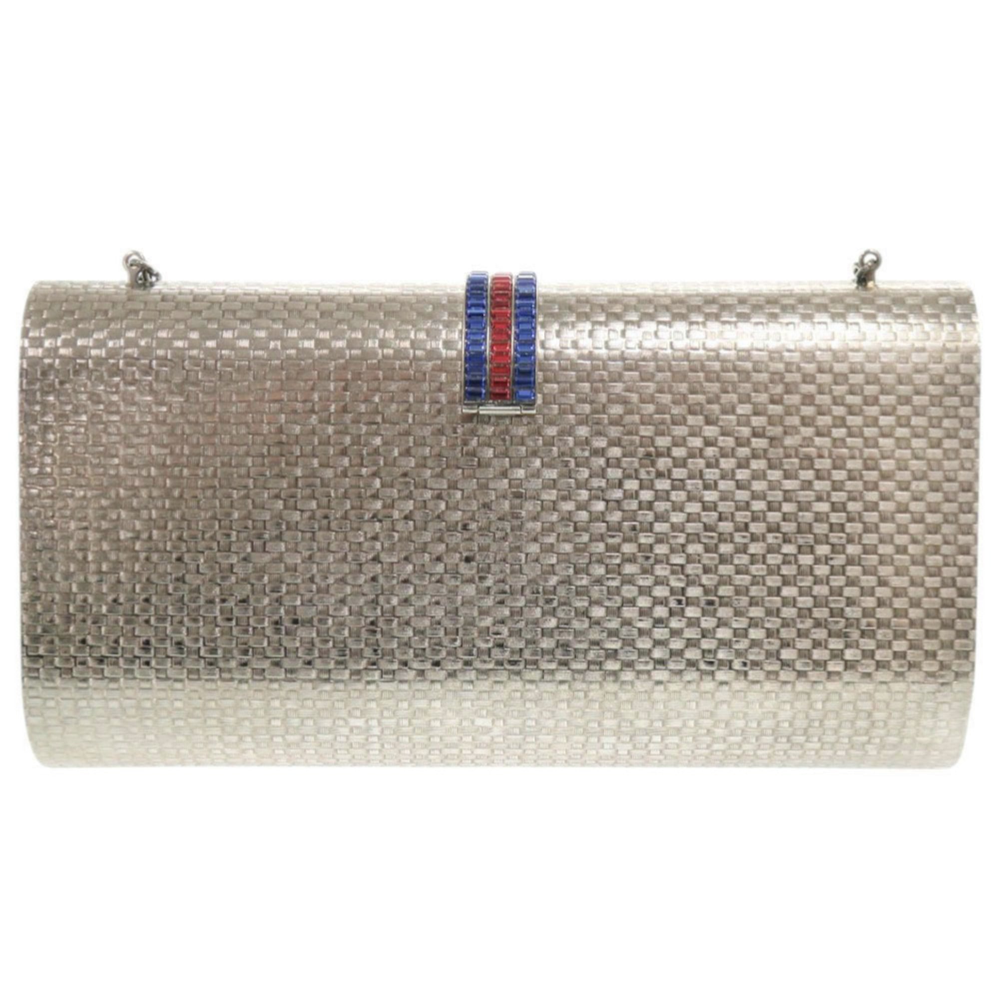 Gucci Silver Metal Shoulder Bag (Pre-Owned)