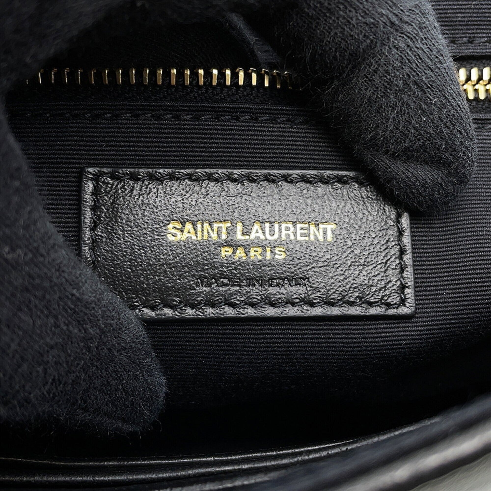 Yves Saint Laurent Black Leather Handbag Shoulder Bag (Pre-Owned)