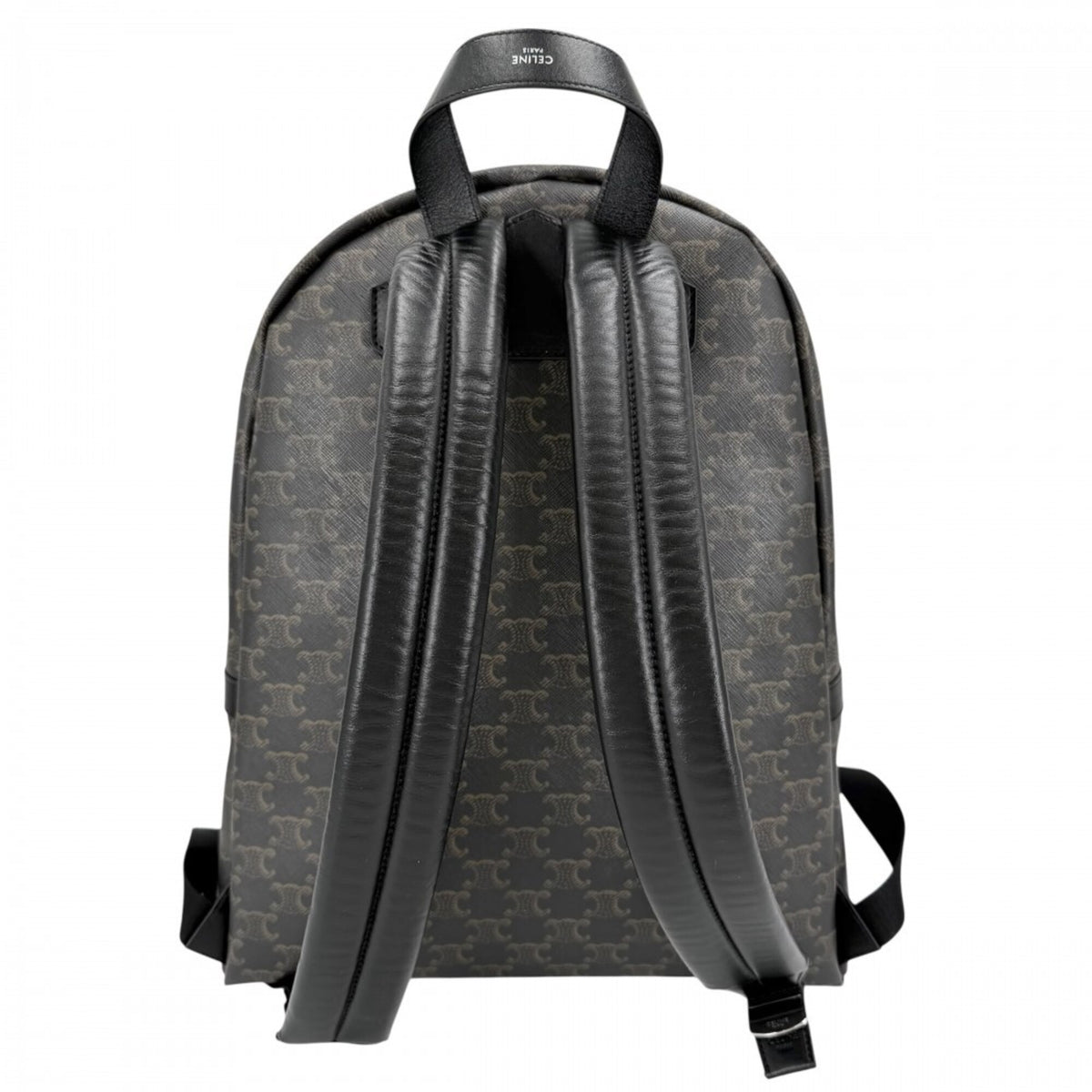 Celine Black Brown Leather Backpack (Pre-Owned)