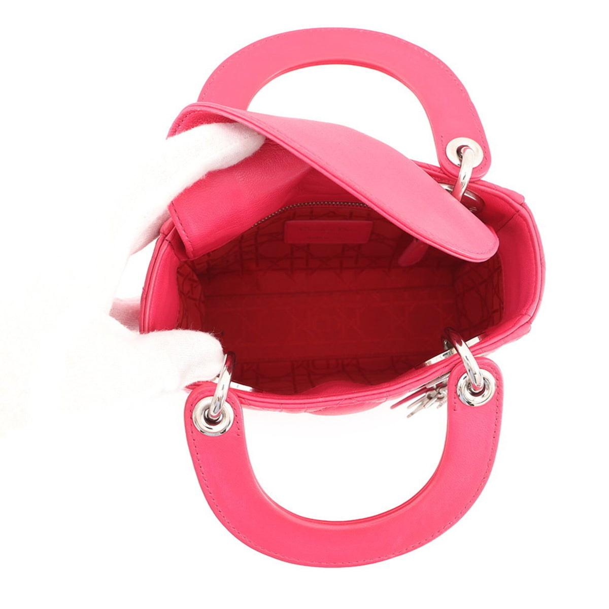 Christian Dior Pink Leather Handbag (Pre-Owned)