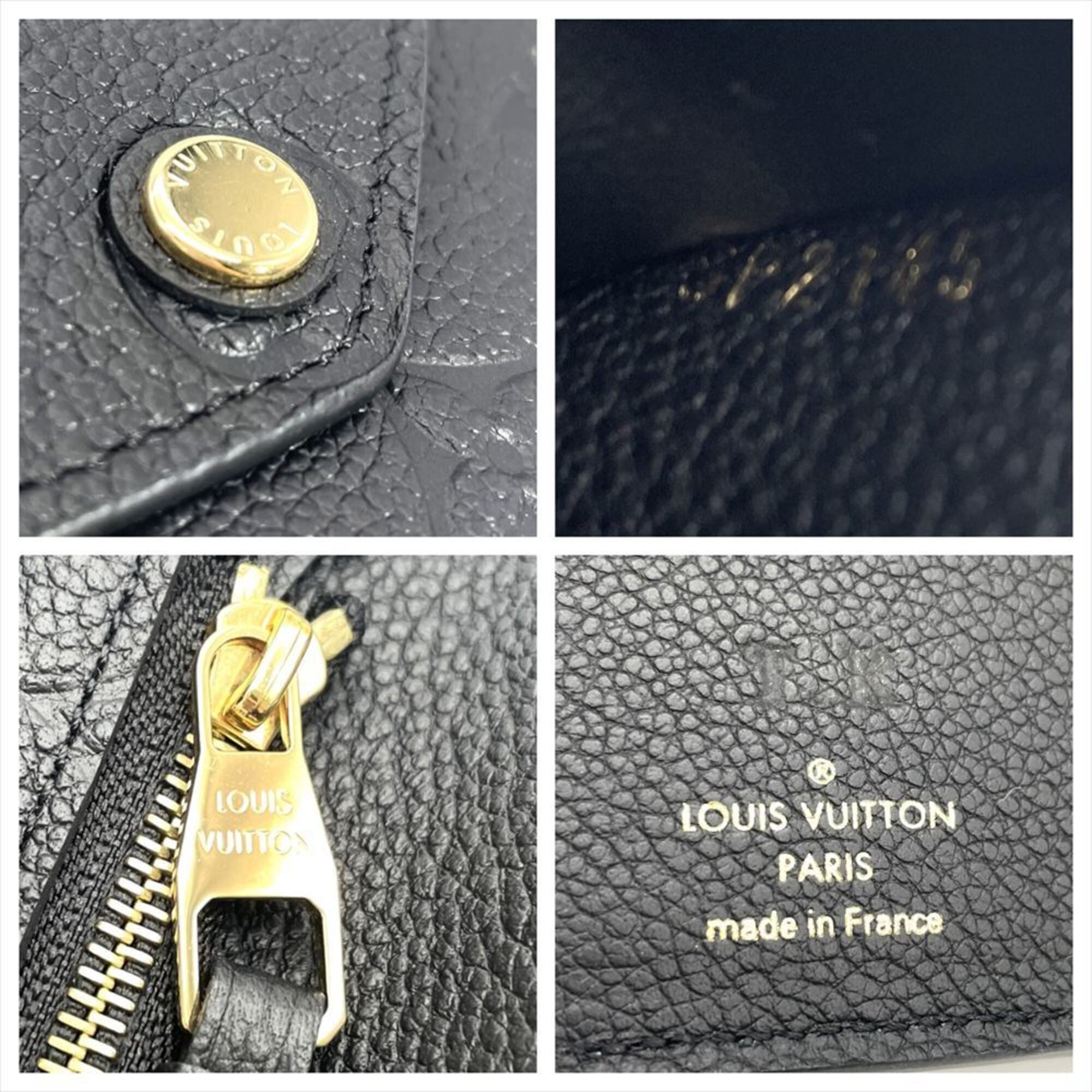 Louis Vuitton Black Monogram Monogram Empreinte Wallet (Tri-Fold) (Pre-Owned)
