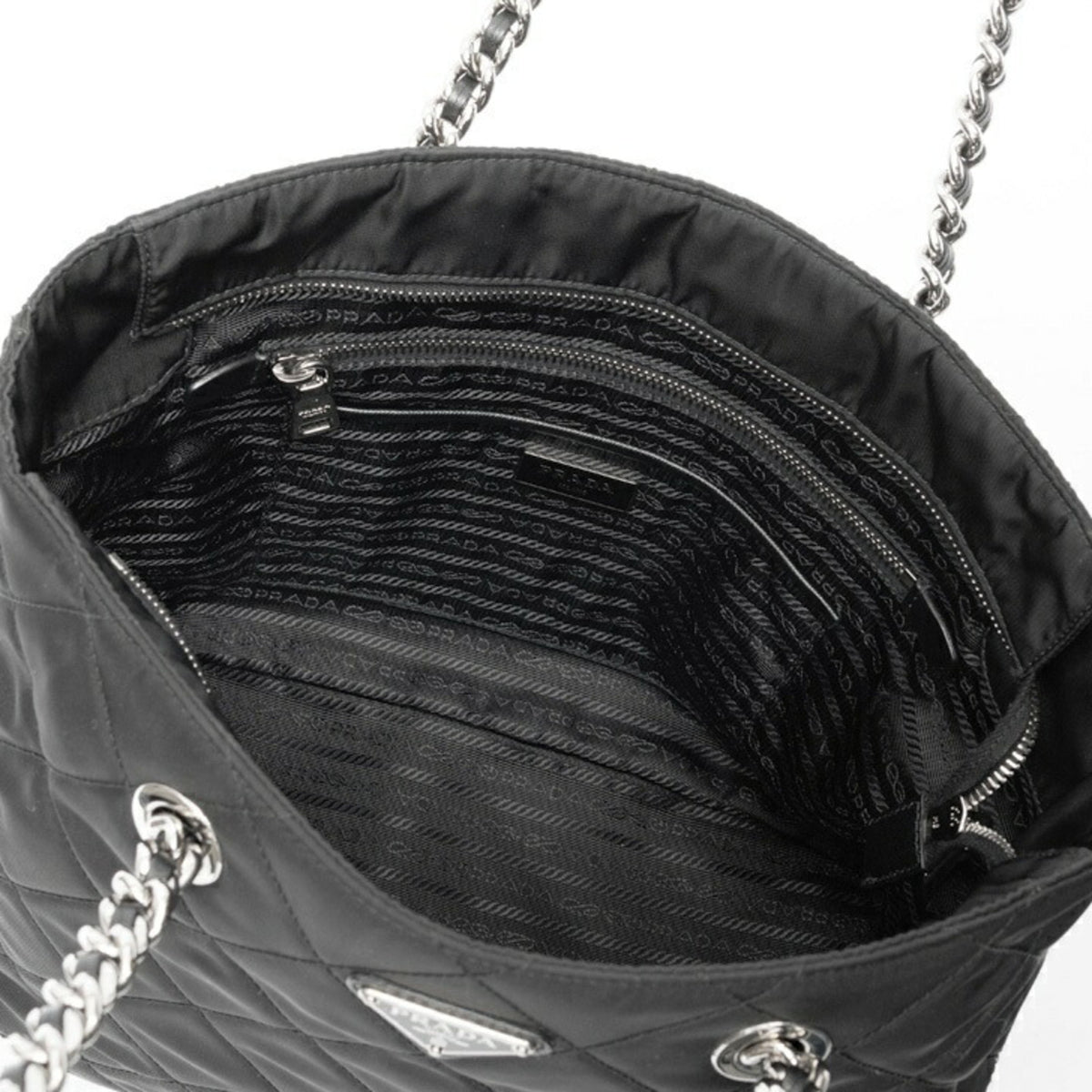 Prada Black Nylon Tote Bag (Pre-Owned)