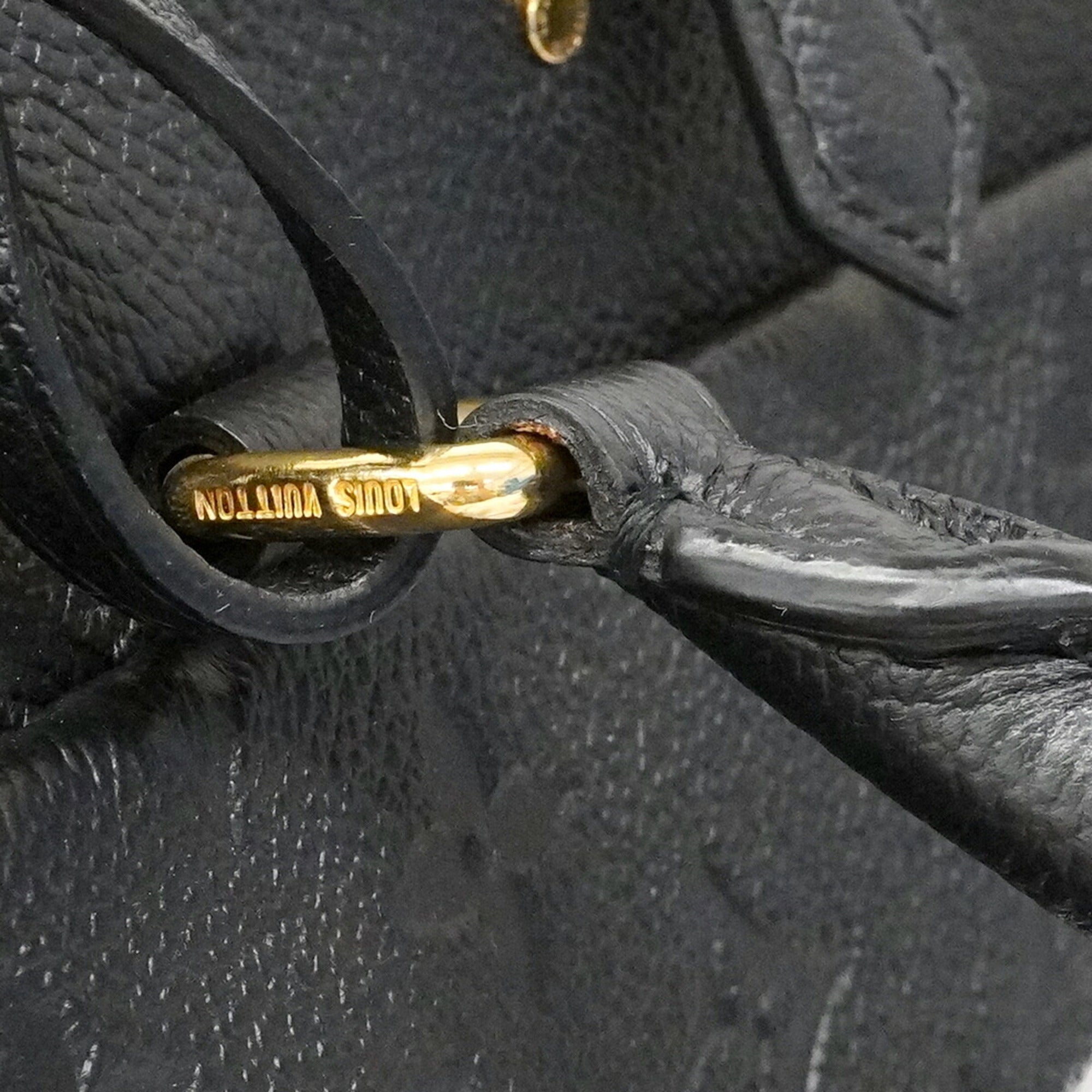 Louis Vuitton Noir Handbag (Pre-Owned)