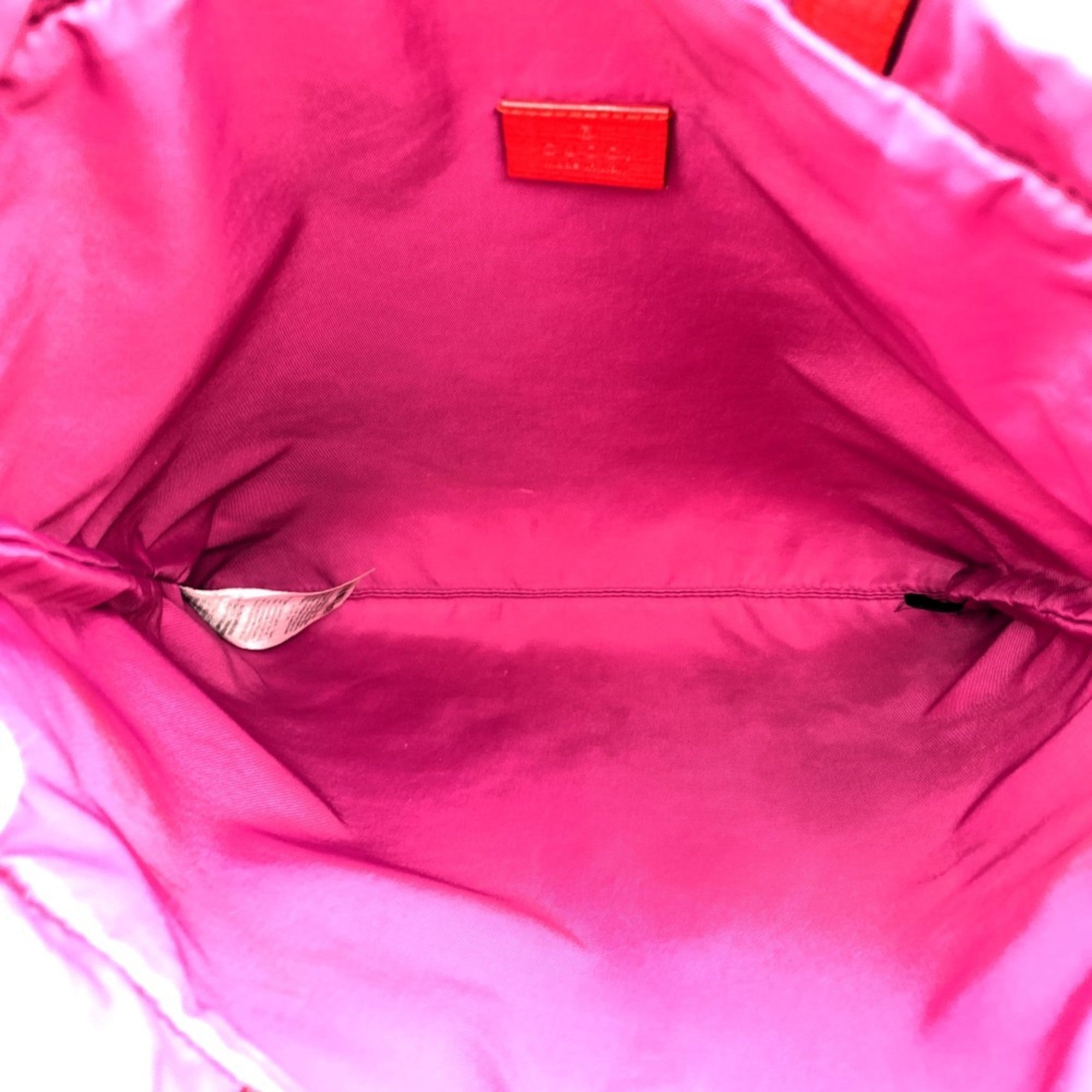 Gucci Multi-Color Pink Red Gg Supreme Backpack (Pre-Owned)