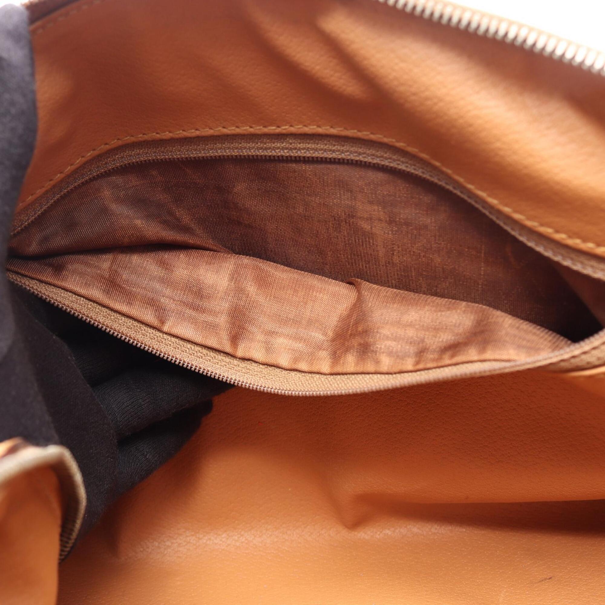 Celine Macadam Beige Brown Coated Canvas Handbag Tote Bag (Pre-Owned)