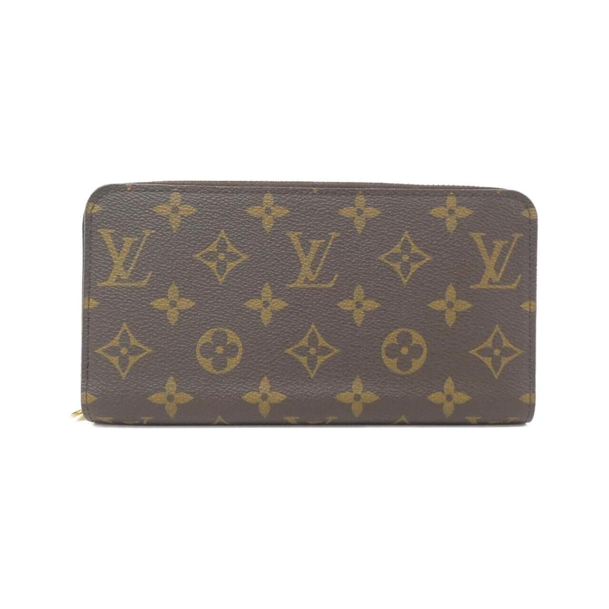 Louis Vuitton Monogram Marron Coated Canvas Long Wallet (Bi-Fold) (Pre-Owned)