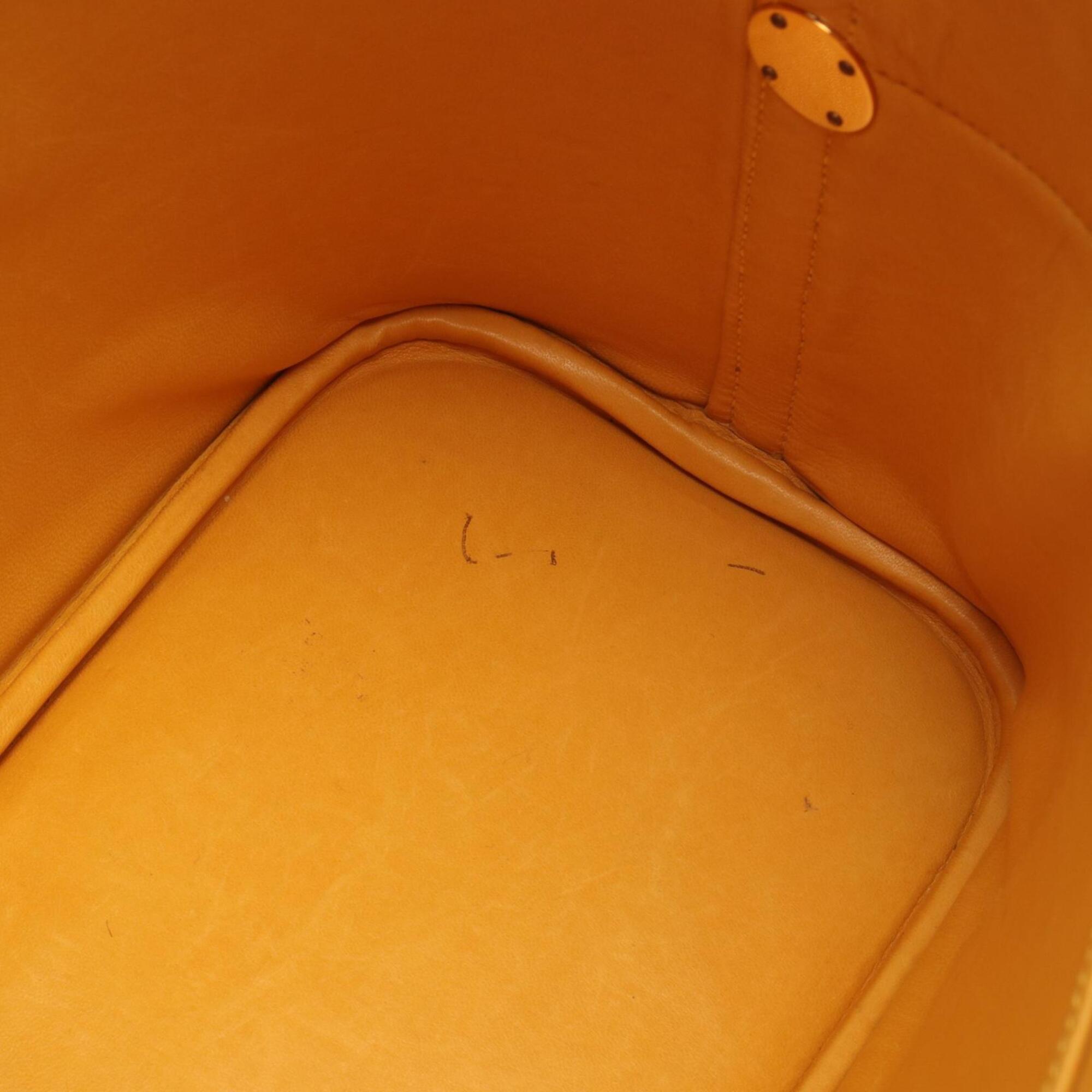 Hermes Yellow Courchevel Leather Handbag (Pre-Owned)