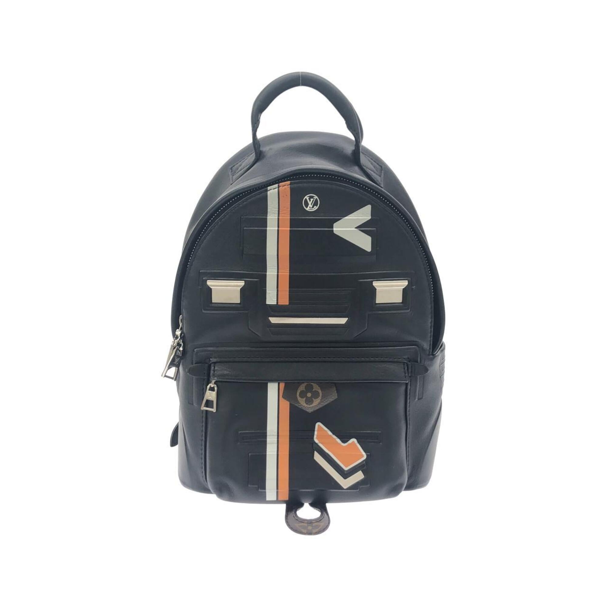 Louis Vuitton Black Leather Backpack (Pre-Owned)