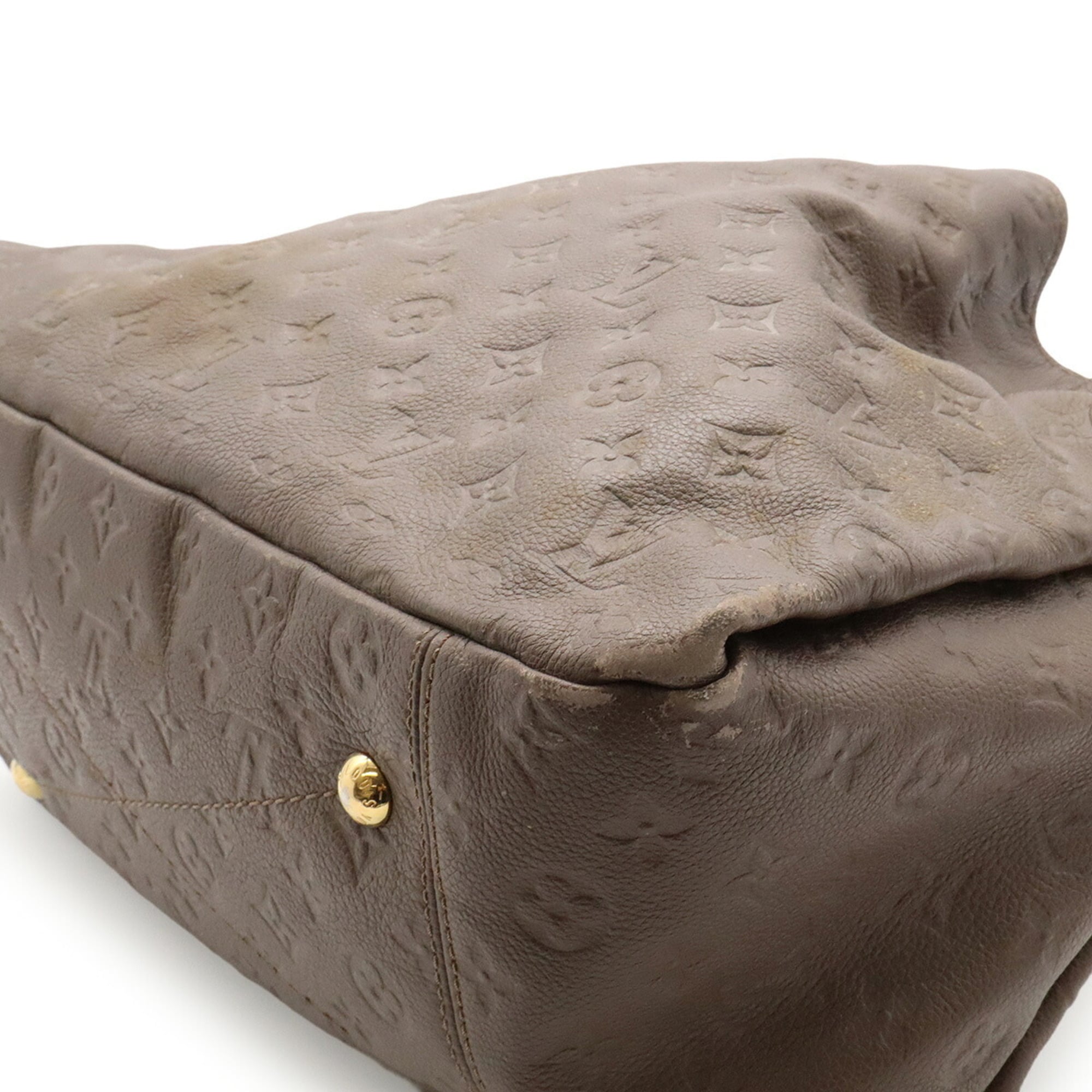 Louis Vuitton Brown Monogram Empreinte Shoulder Bag Tote Bag (Pre-Owned)