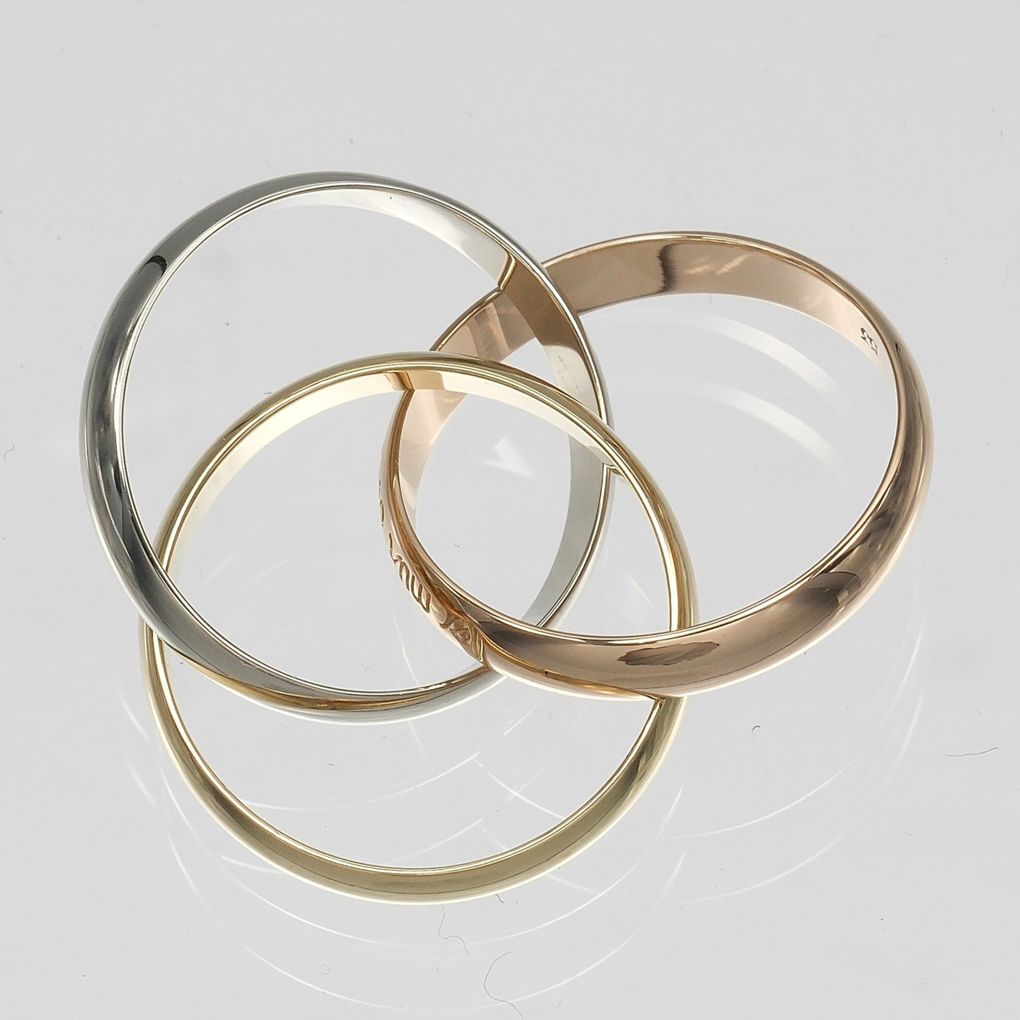 Cartier Yellow Gold (18K) Pink Gold (18K) White Gold (18K) Band Ring (Pre-Owned)