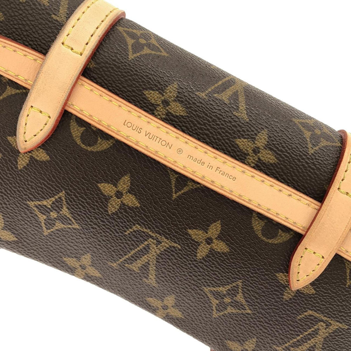 Louis Vuitton Marron Coated Canvas Fanny Pack Pochette (Pre-Owned)