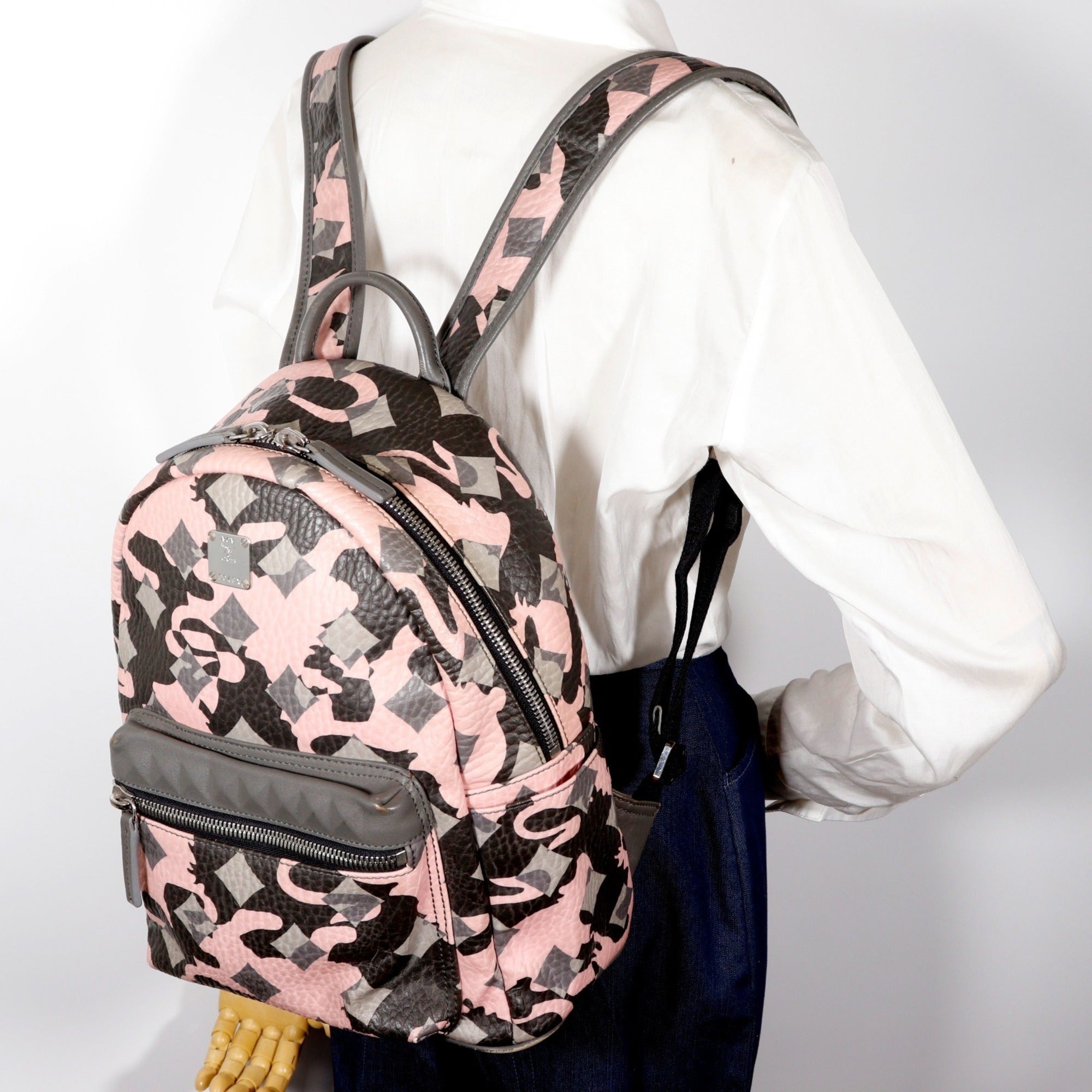 Mcm Pink Leather Backpack (Pre-Owned)