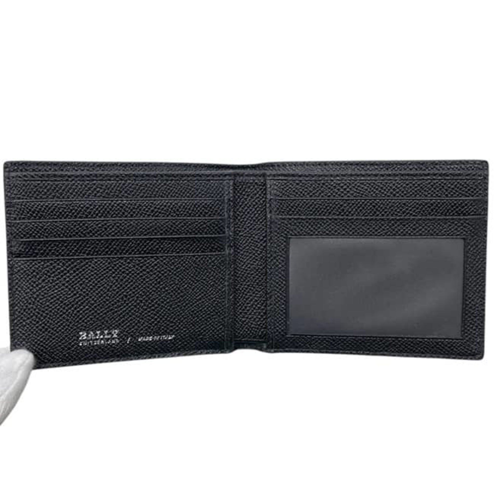 Bally Black Leather Wallet (Bi-Fold) (Pre-Owned)