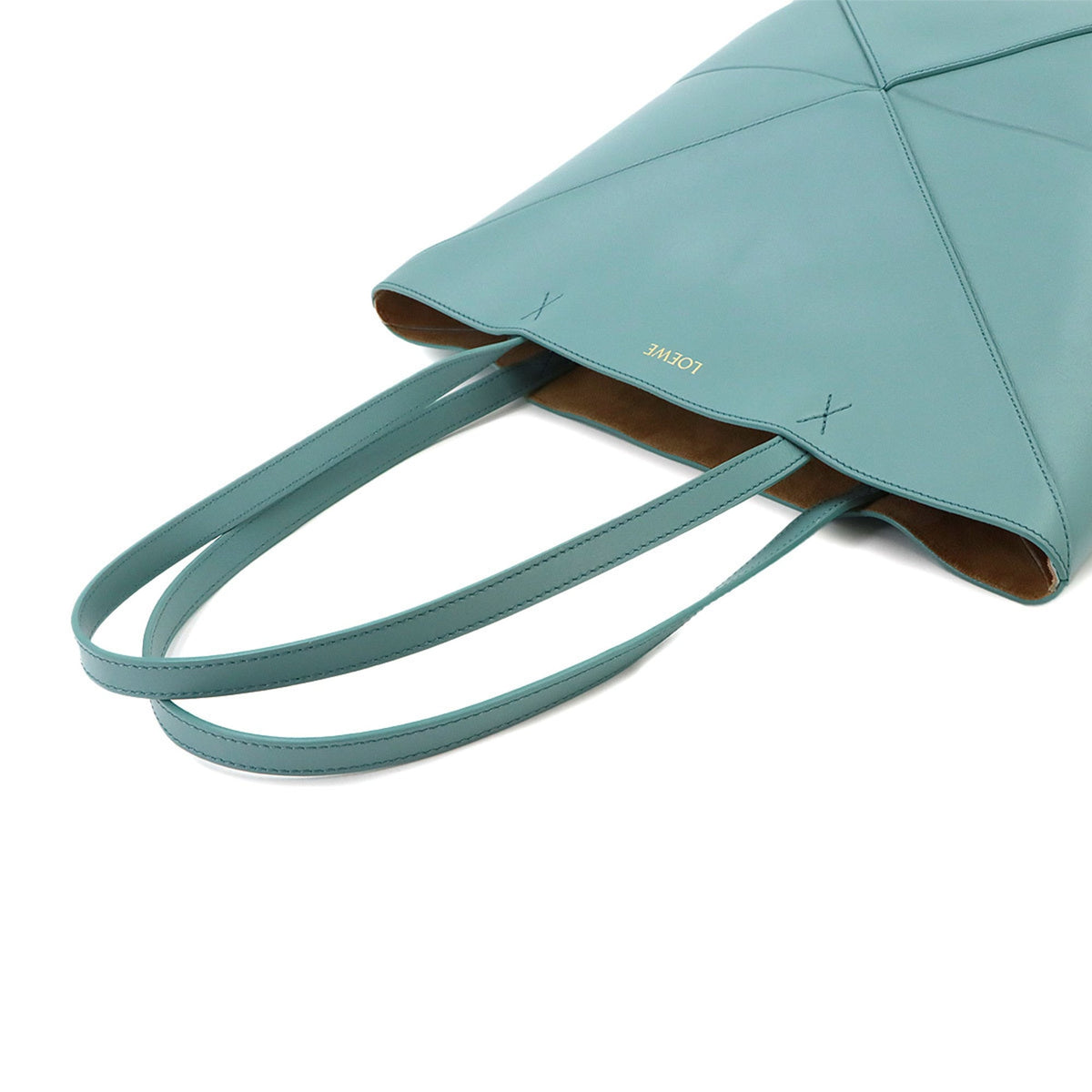 Loewe Blue Leather Handbag Tote Bag (Pre-Owned)