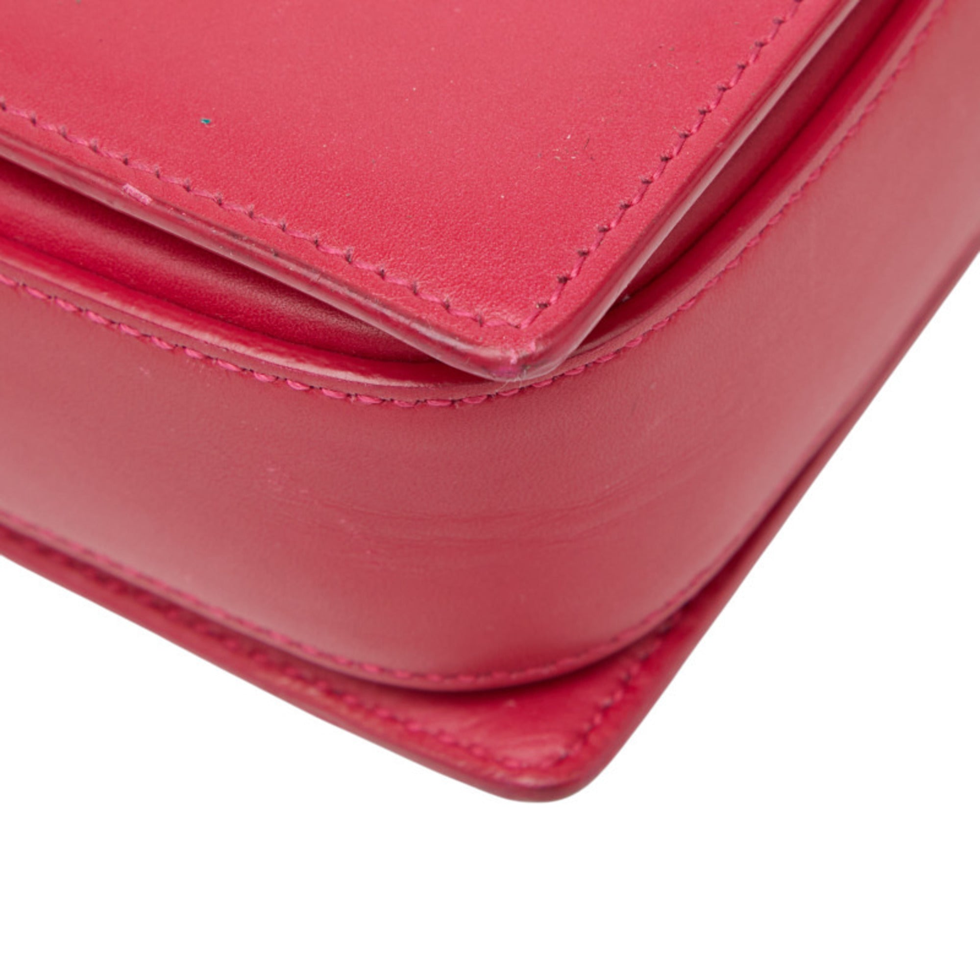 Saint Laurent Pink Leather Shoulder Bag (Pre-Owned)