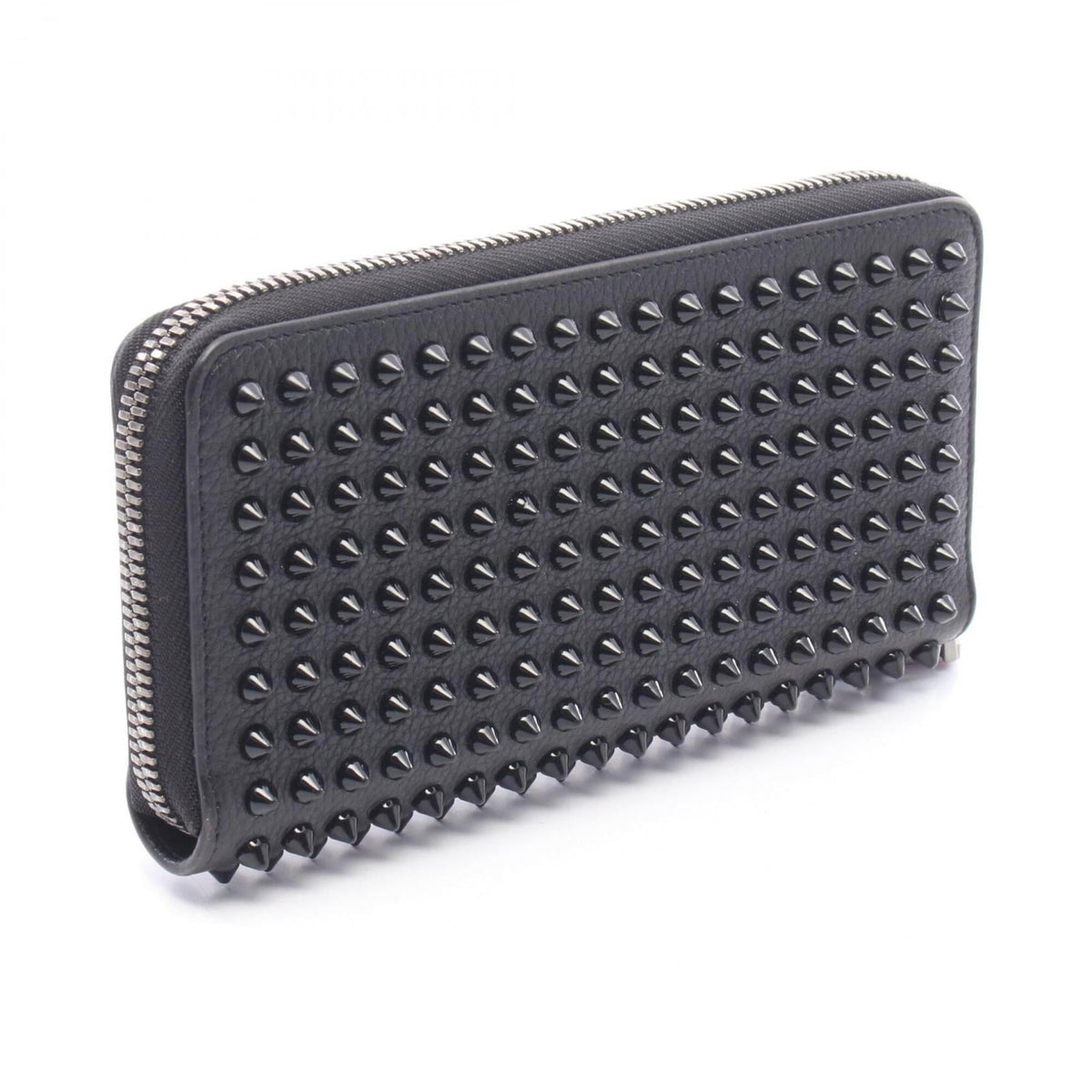 Christian Louboutin Black Leather Long Wallet (Bi-Fold) (Pre-Owned)
