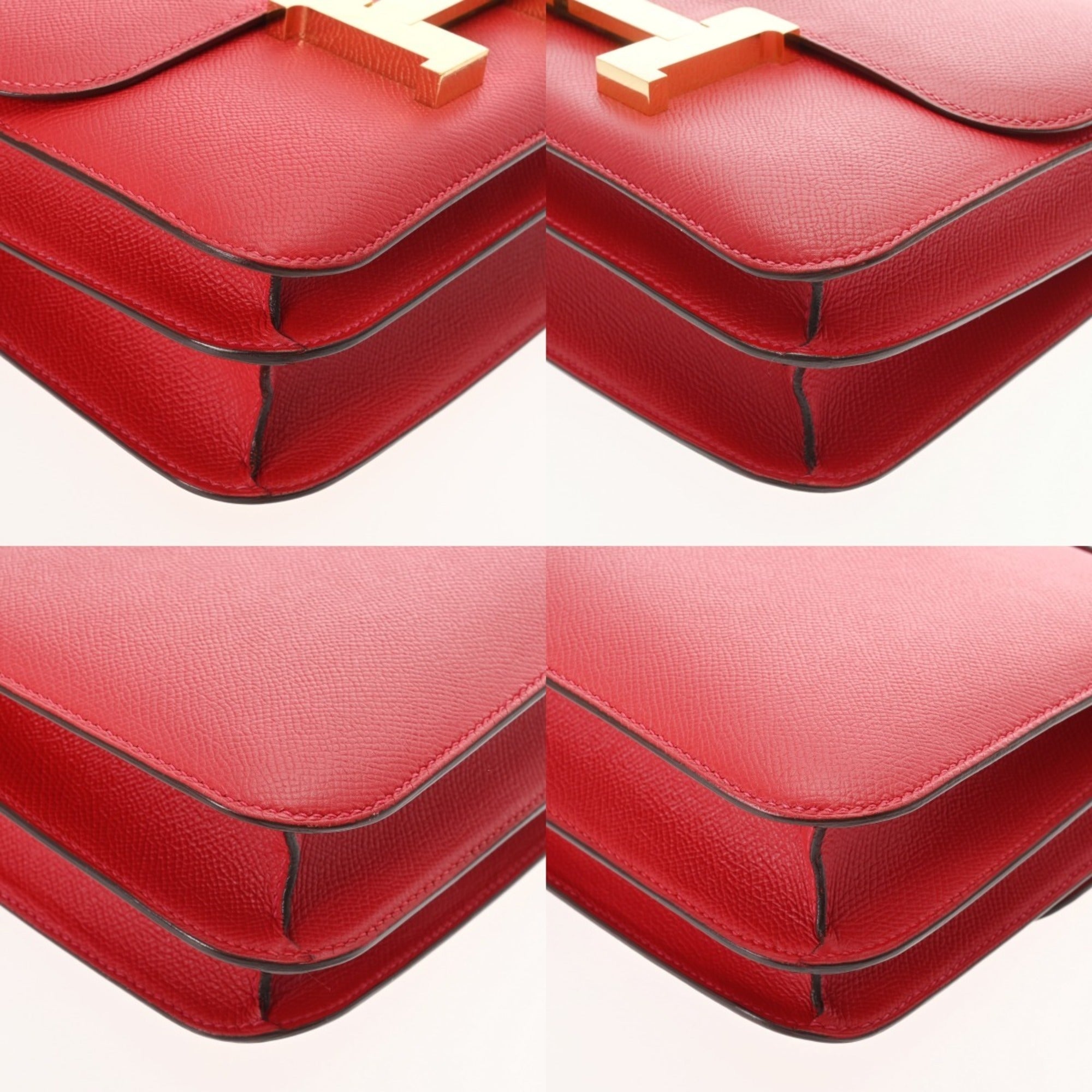 Hermes Constance Rouge Casaque Epsom Leather Shoulder Bag (Pre-Owned)