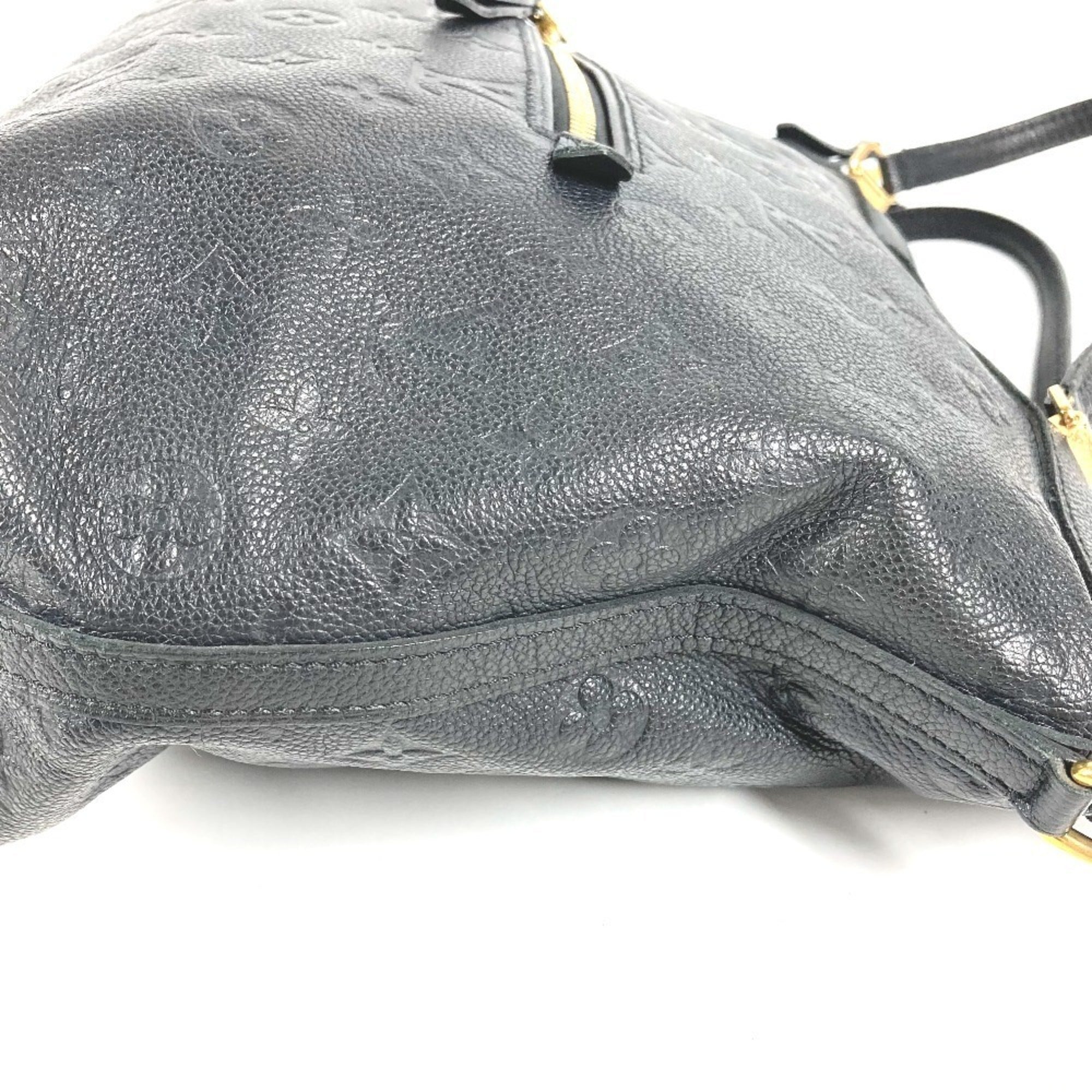 Louis Vuitton Black Noir Monogram Empreinte Handbag Shoulder Bag Tote Bag (Pre-Owned)